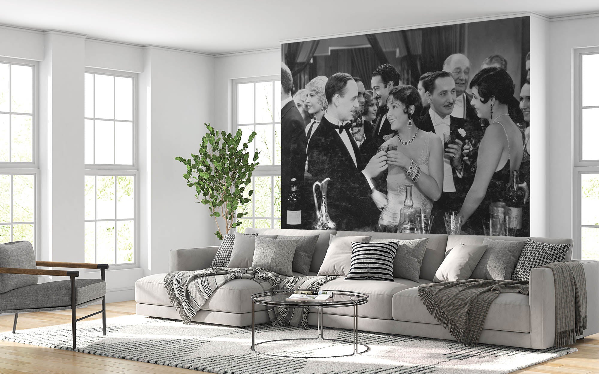 Mensen drinkend aan de bar - LW00406 Fotobehang