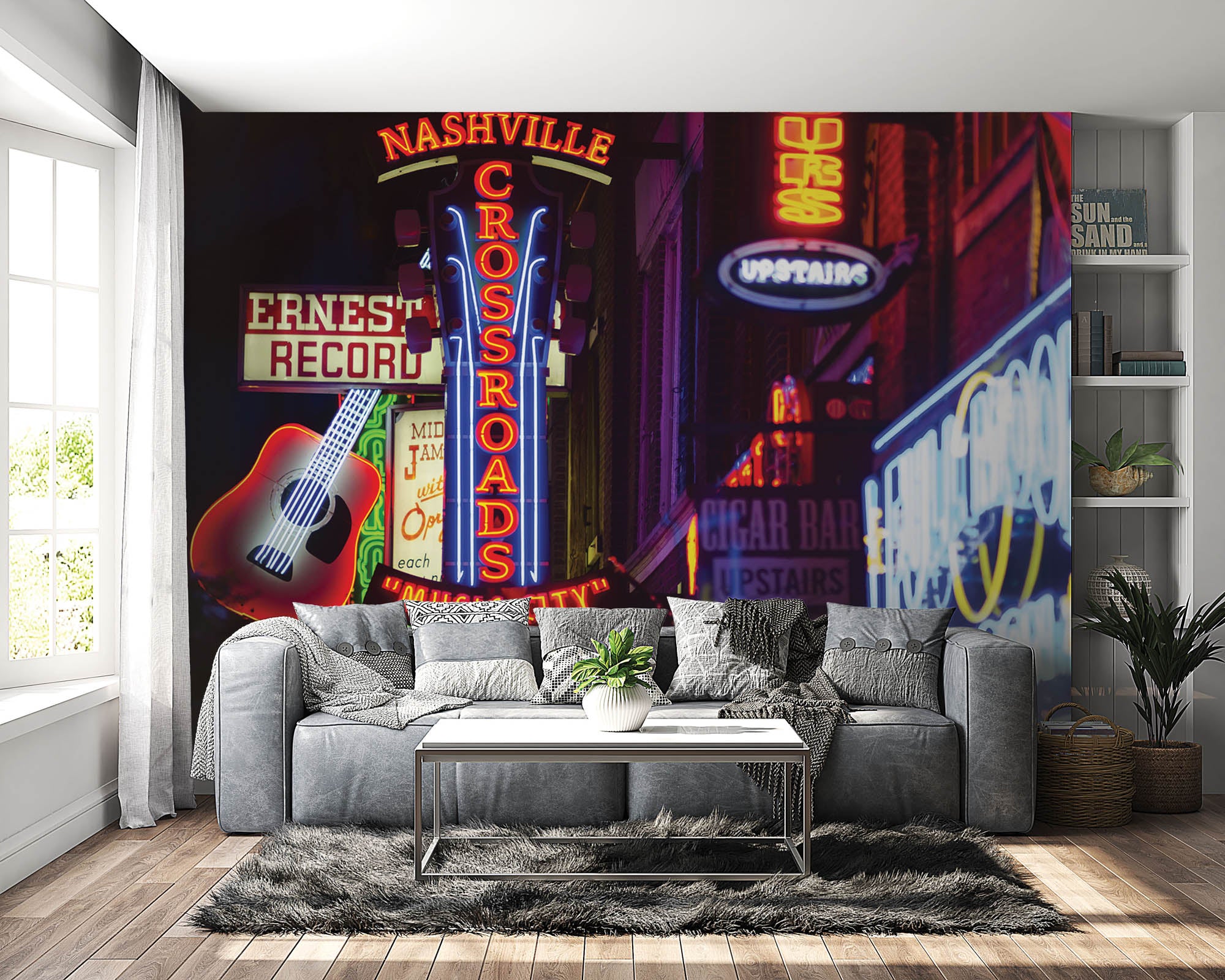 Neon reclame Nashville - LW00329 Fotobehang