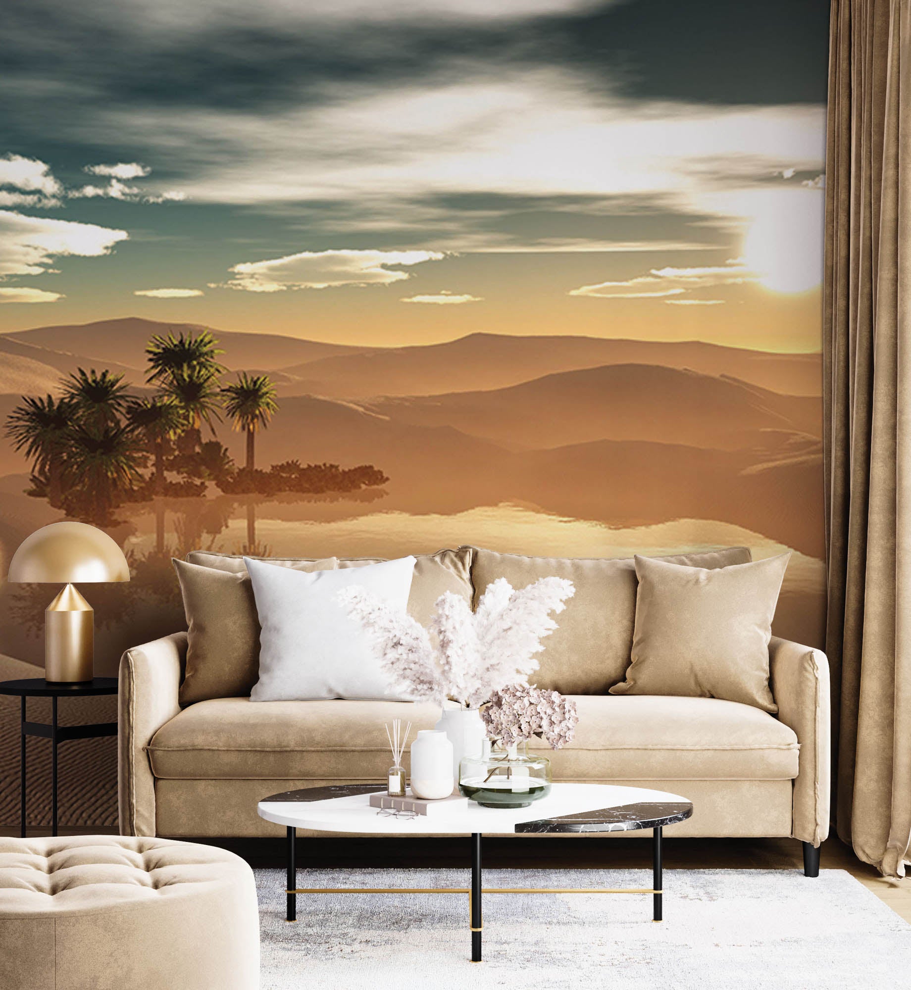 Oase in de woestijn - LW00281 Fotobehang