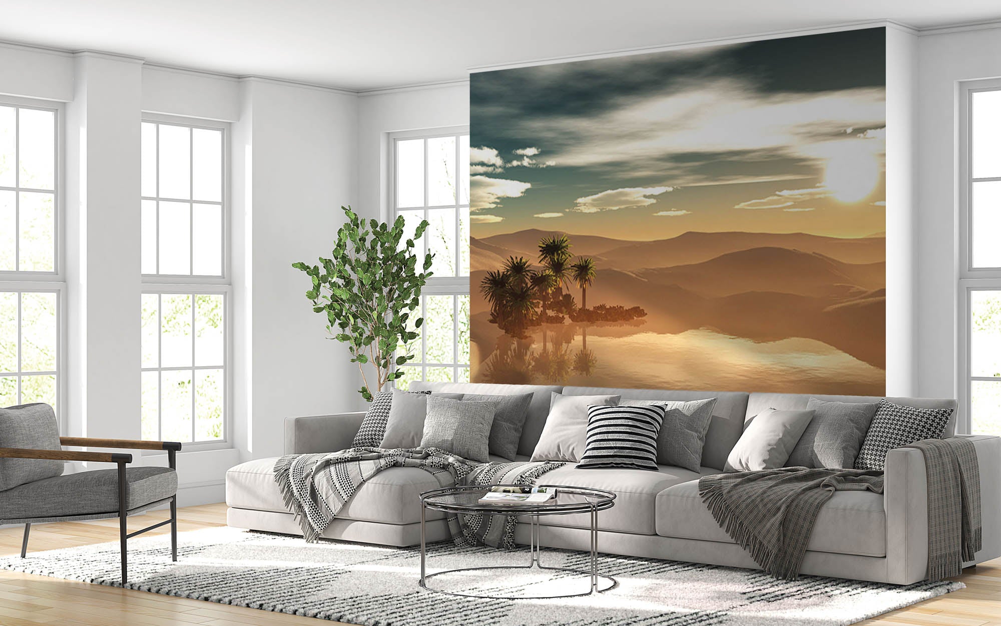 Oase in de woestijn - LW00281 Fotobehang