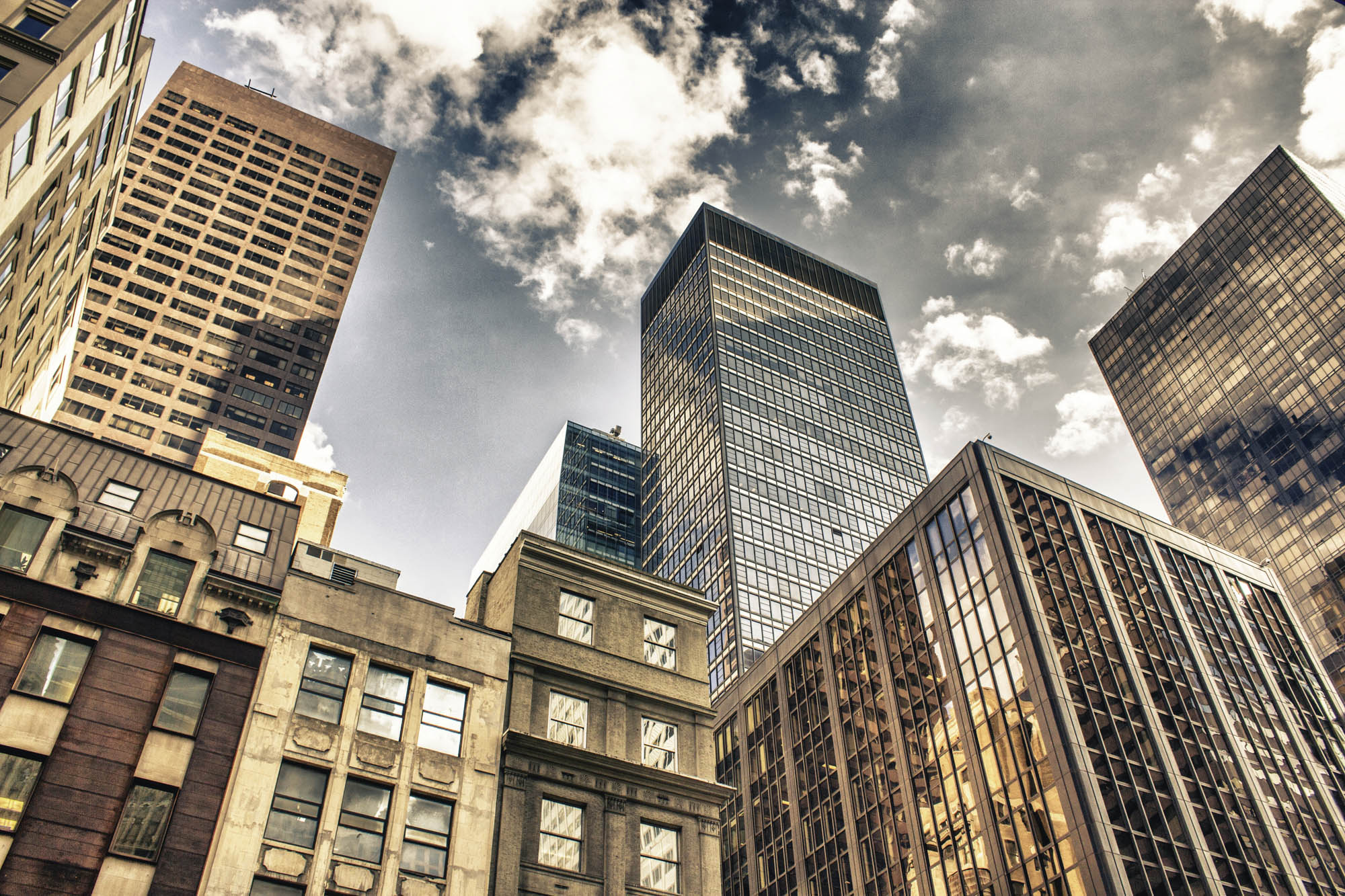 Onderaanzicht skyline - LW00299 Fotobehang