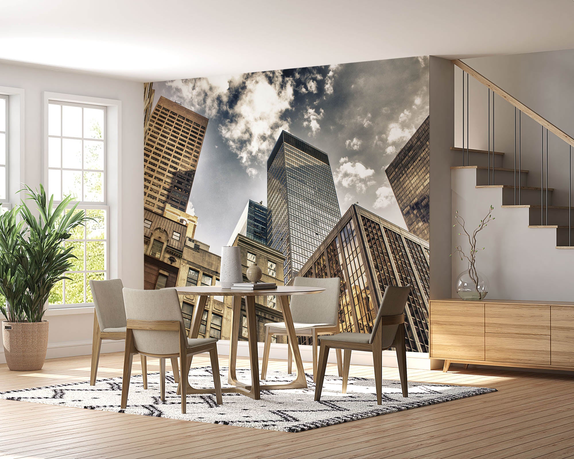 Onderaanzicht skyline - LW00299 Fotobehang