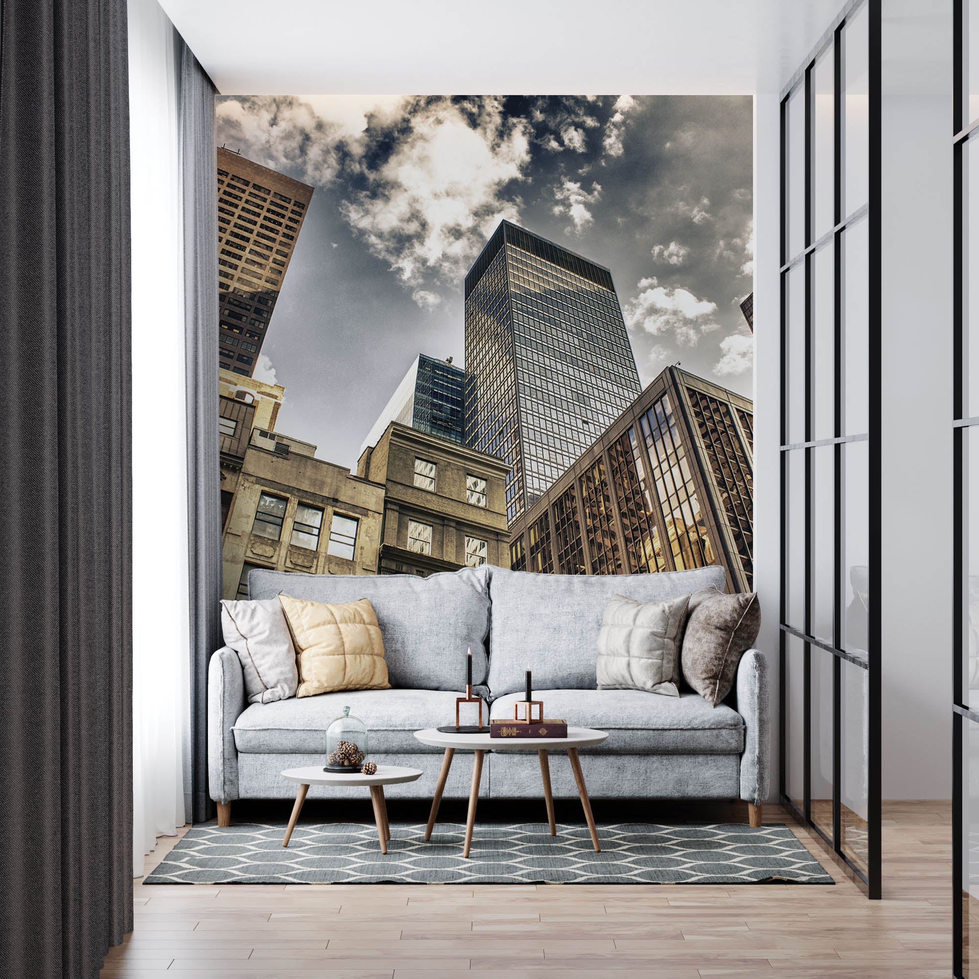 Onderaanzicht skyline - LW00299 Fotobehang