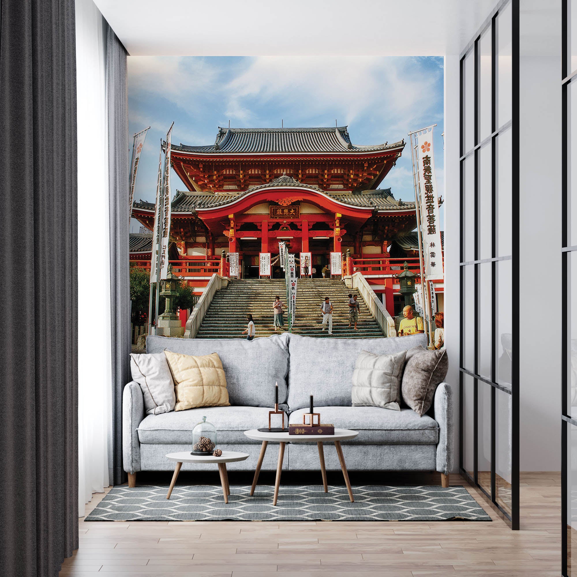 Osu Kannon Temple Japan - LW00076 Fotobehang