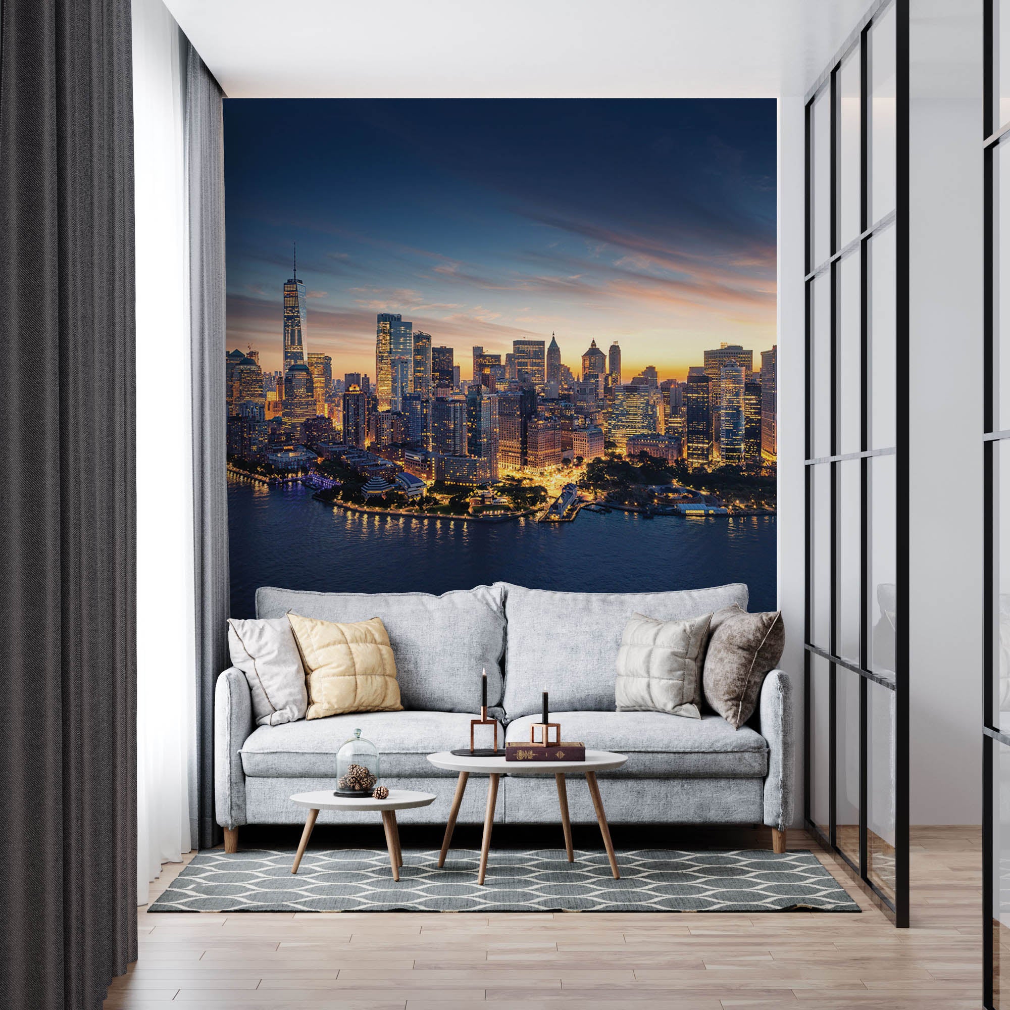 Panorama New York City skyline - LW00344 Fotobehang