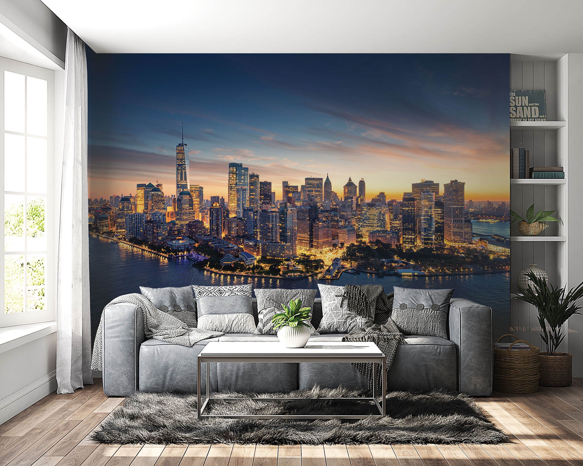 Panorama New York City skyline - LW00344 Fotobehang