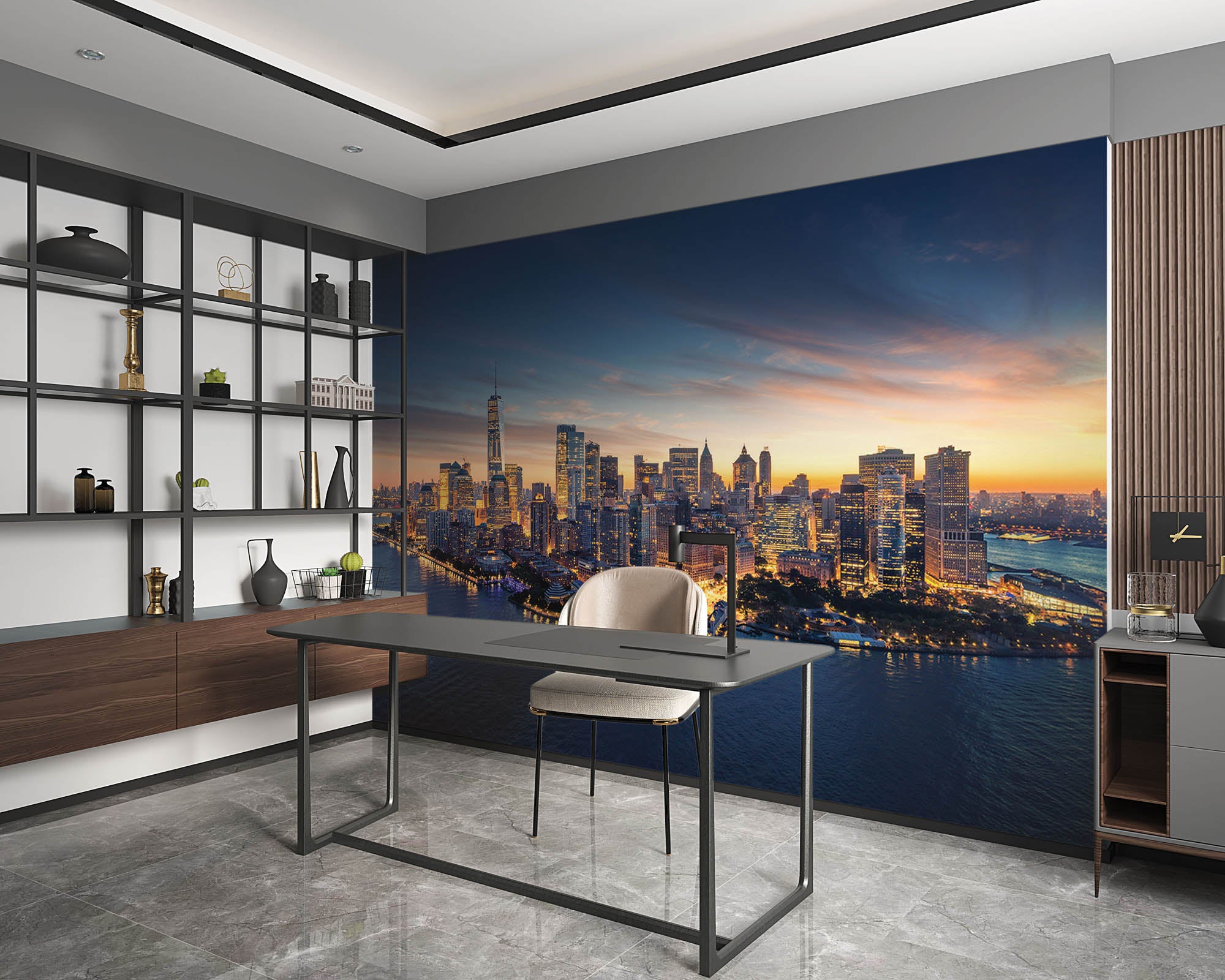 Panorama New York City skyline - LW00344 Fotobehang