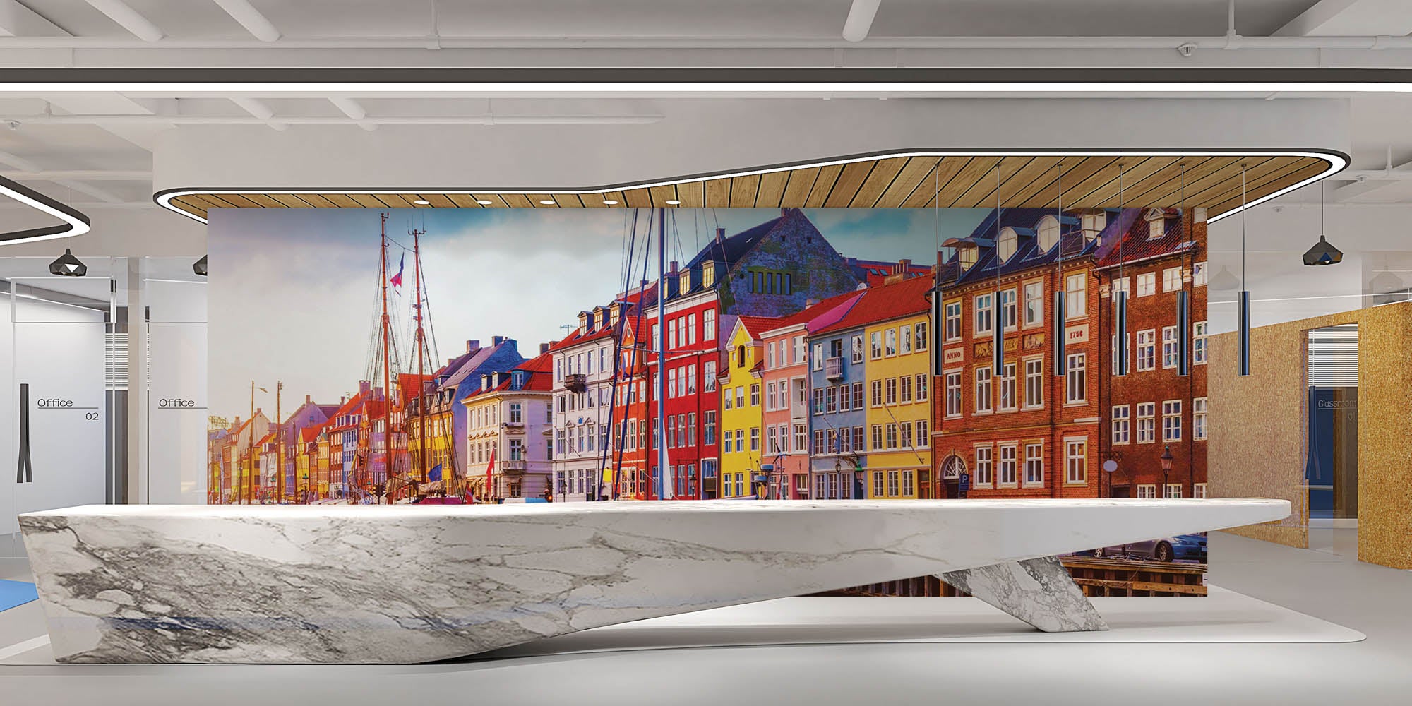 Pier in Kopenhagen - LW00389 Fotobehang