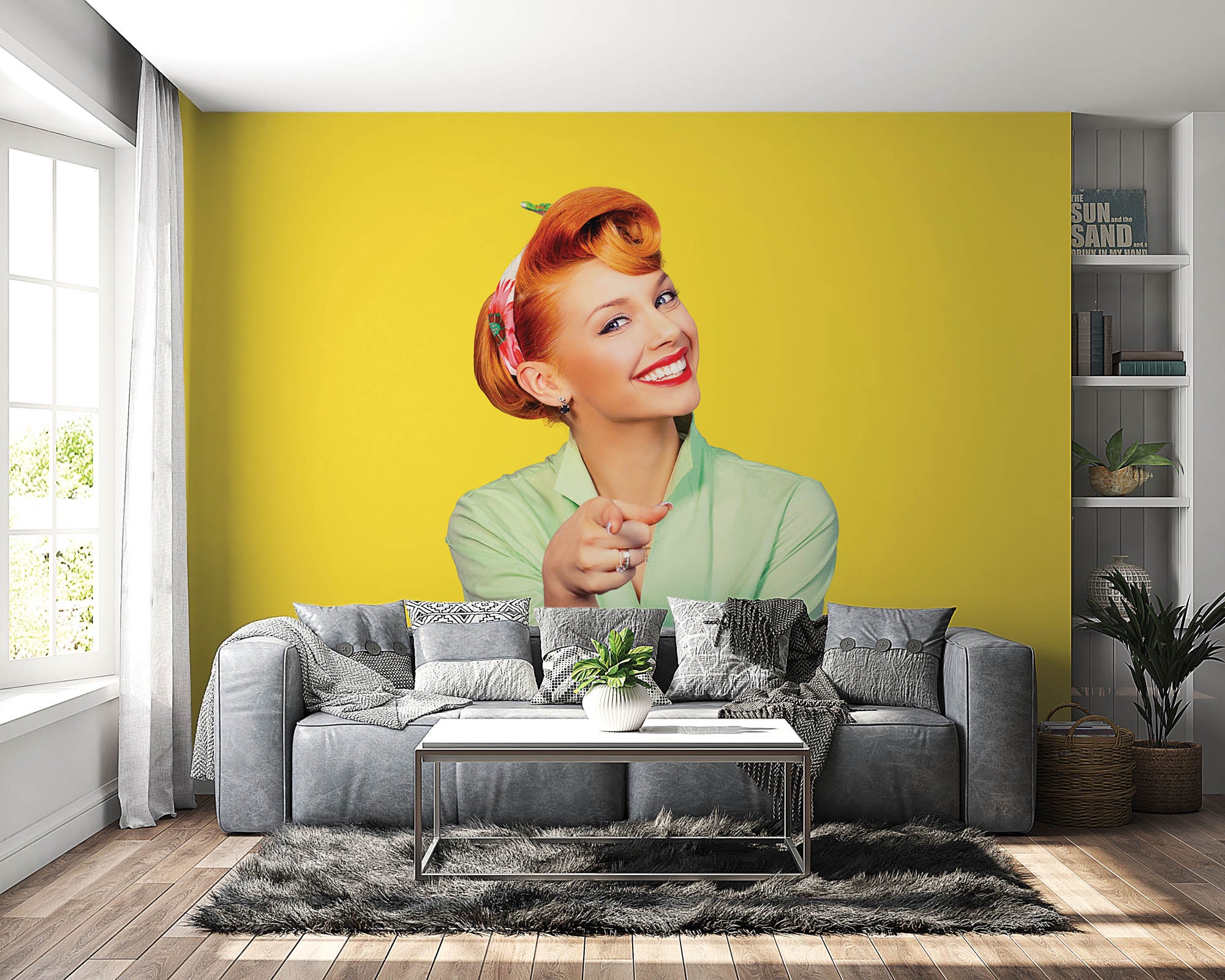 Pin-up vrouw - LW00424 Fotobehang
