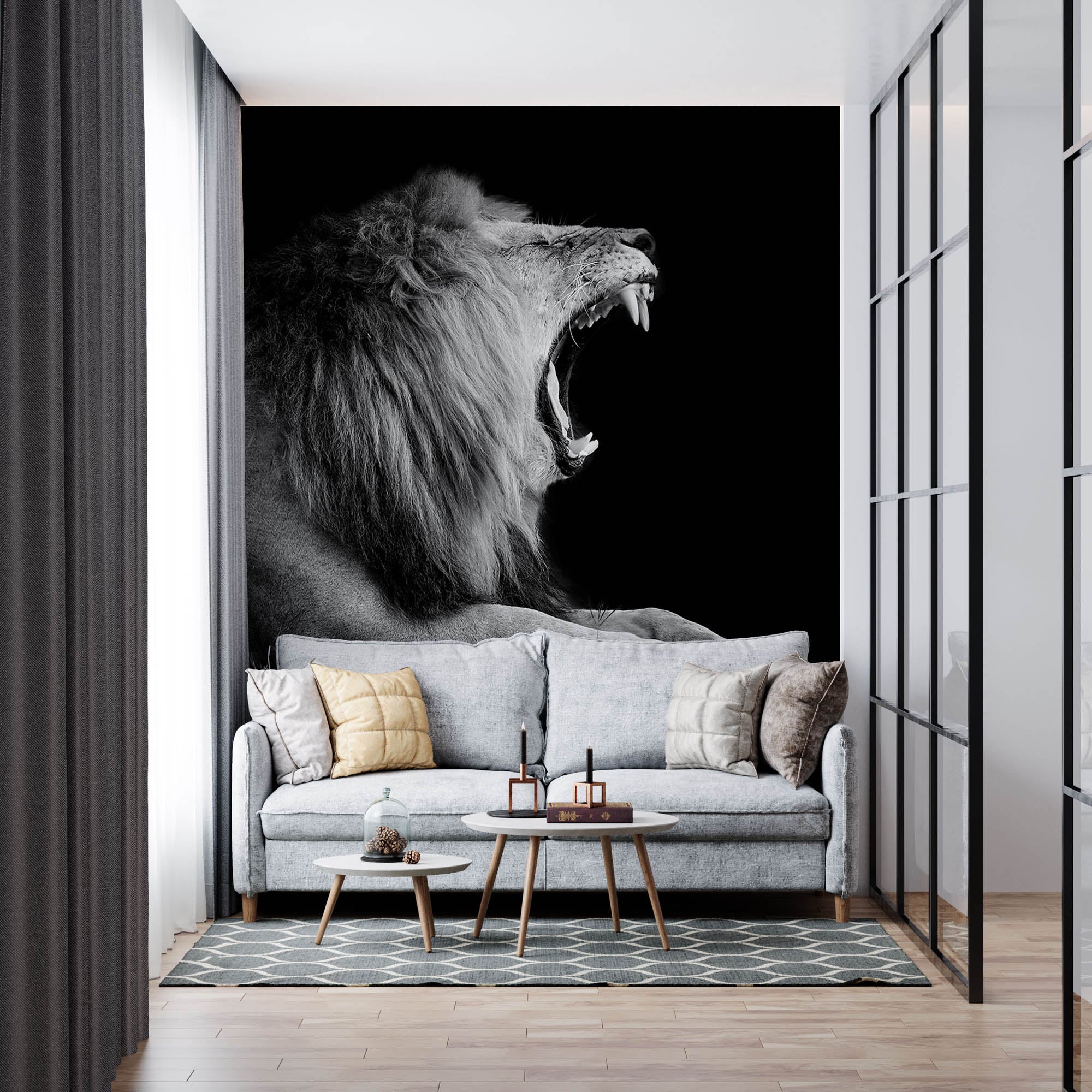 Portret leeuw - LW00225 Fotobehang