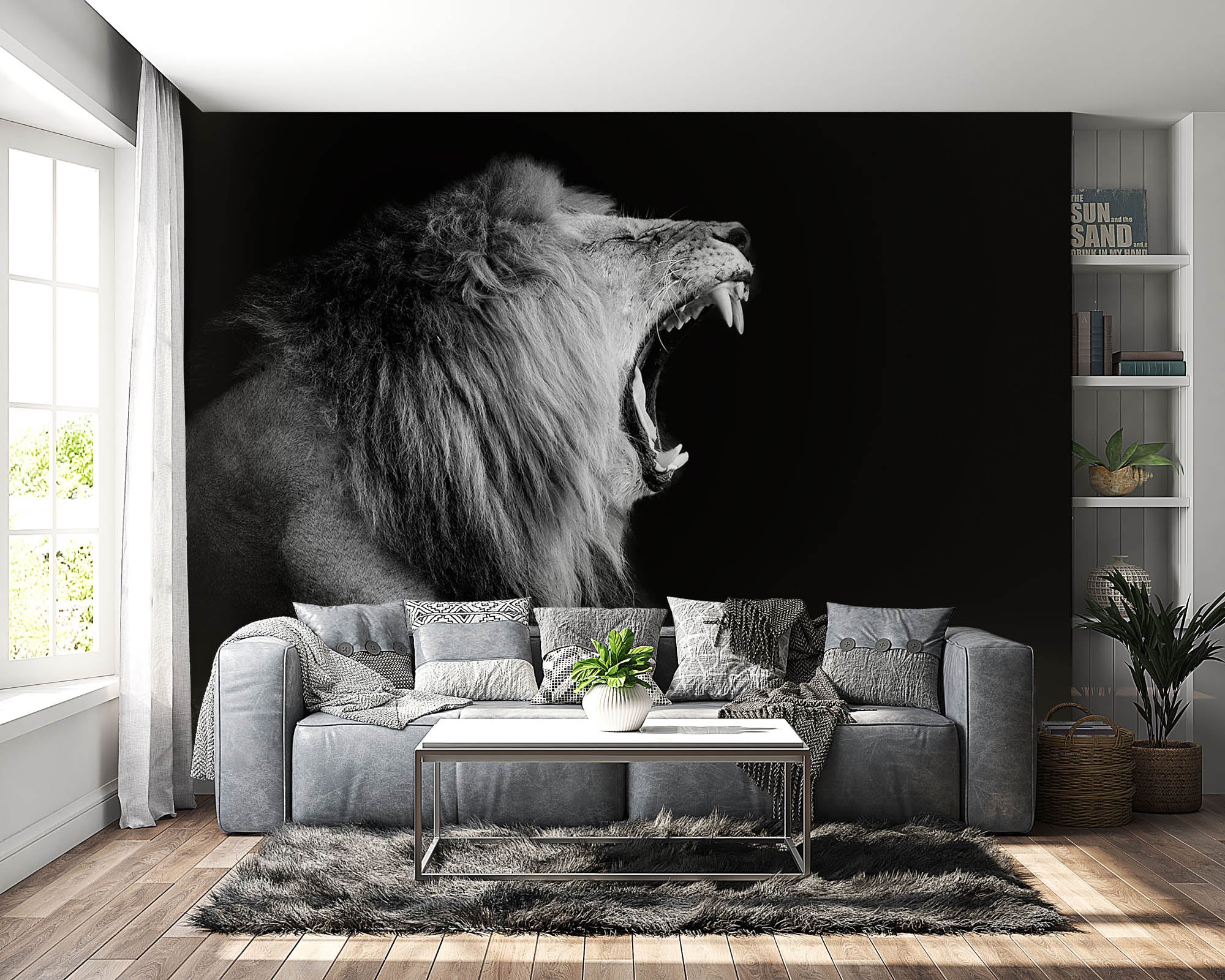 Portret leeuw - LW00225 Fotobehang