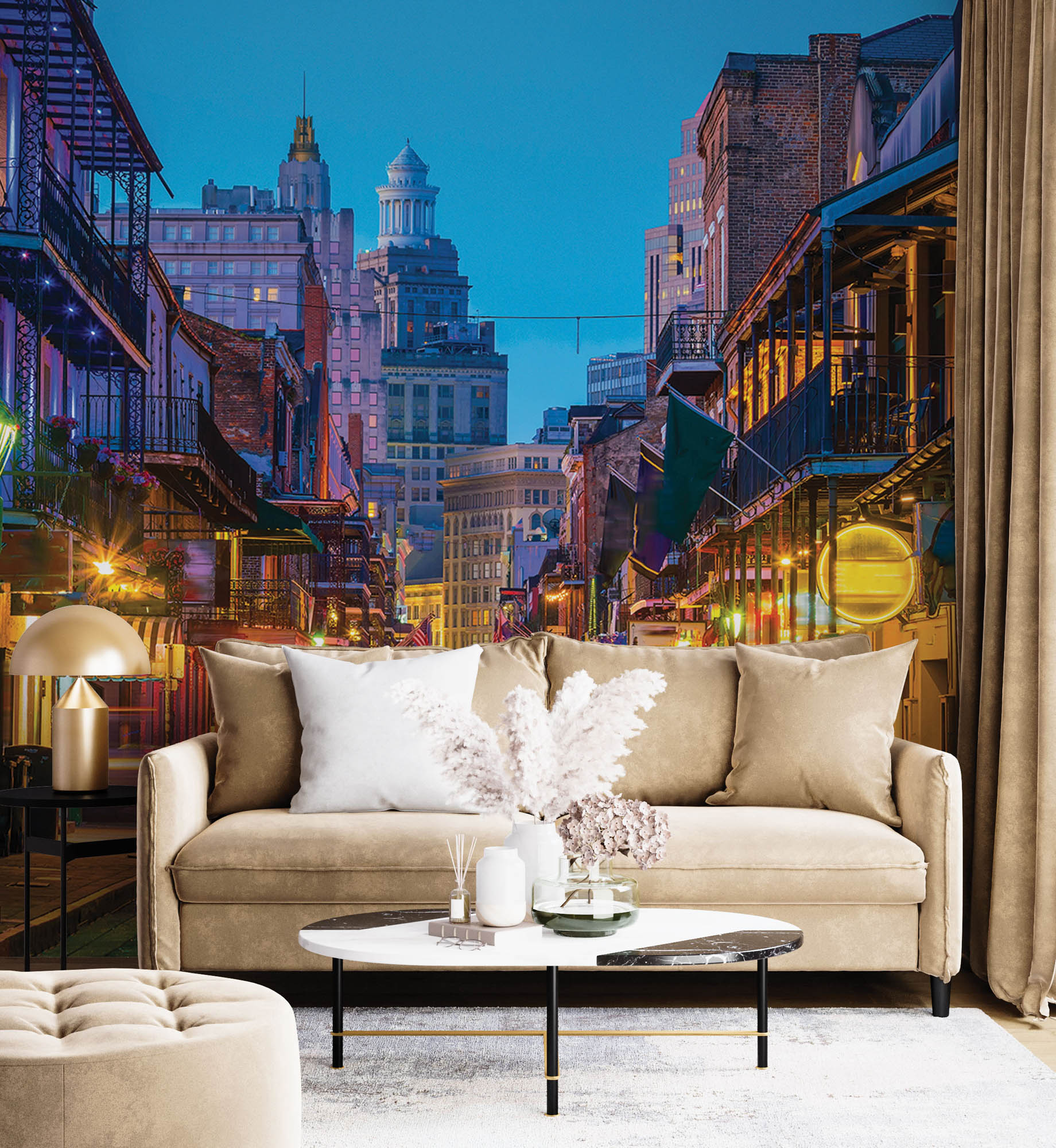 Pubs en bars in neon licht - LW00425 Fotobehang