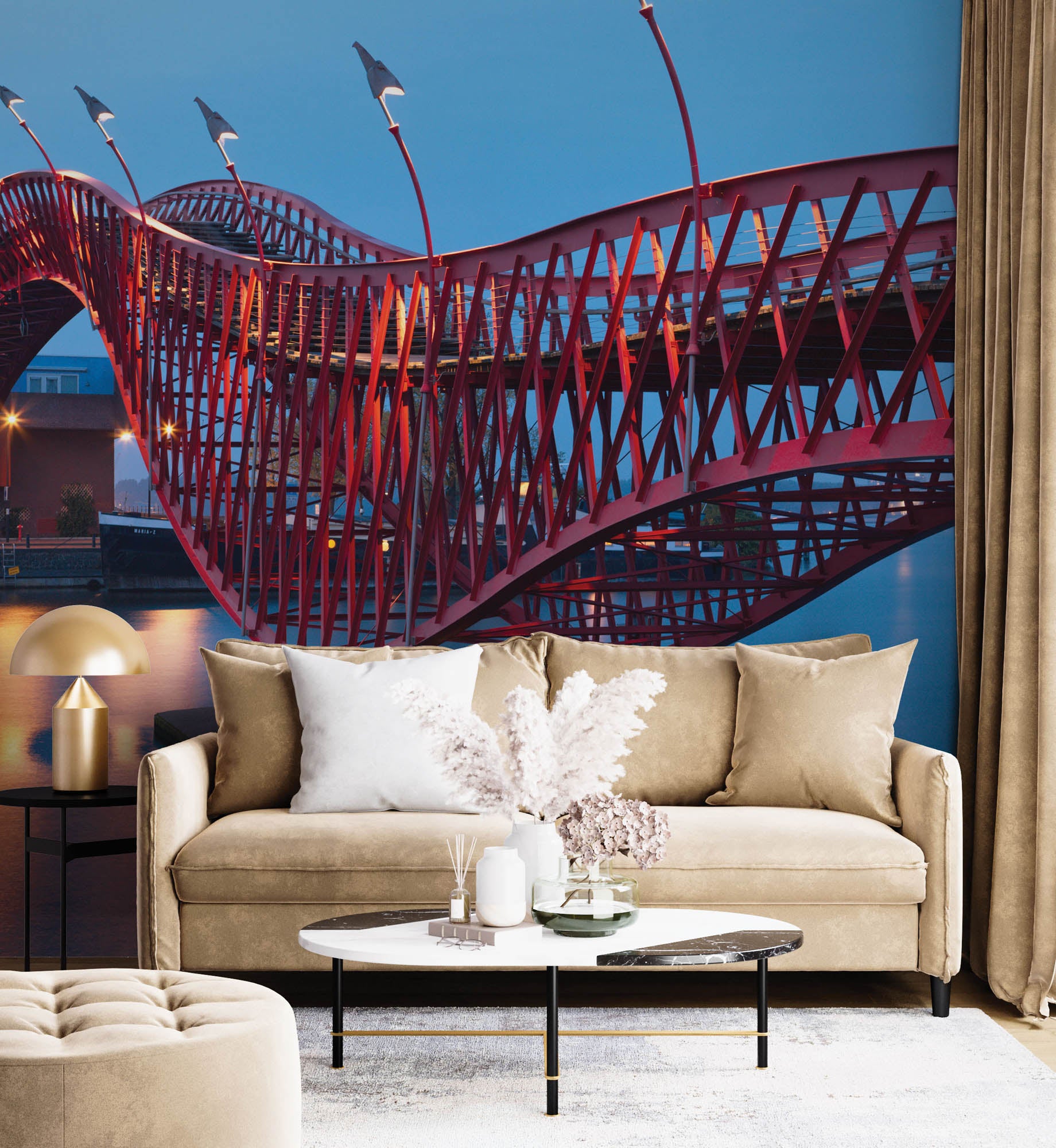 Python Brug - LW00016 Fotobehang