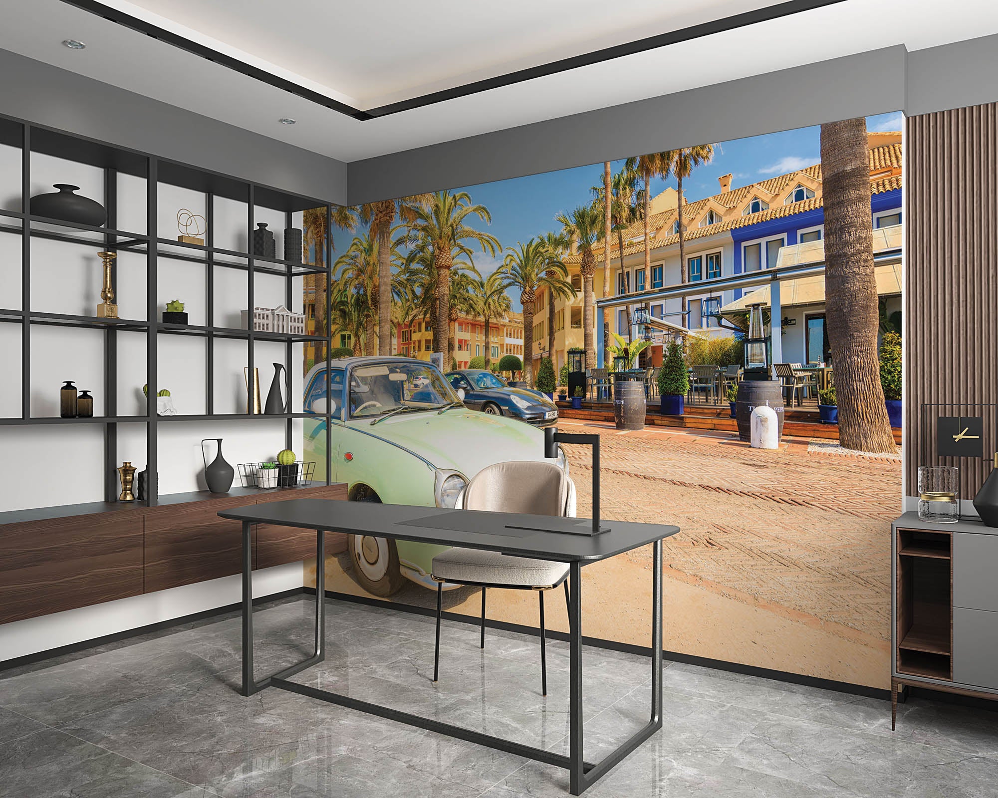 Retro Italiaanse auto - LW00445 Fotobehang