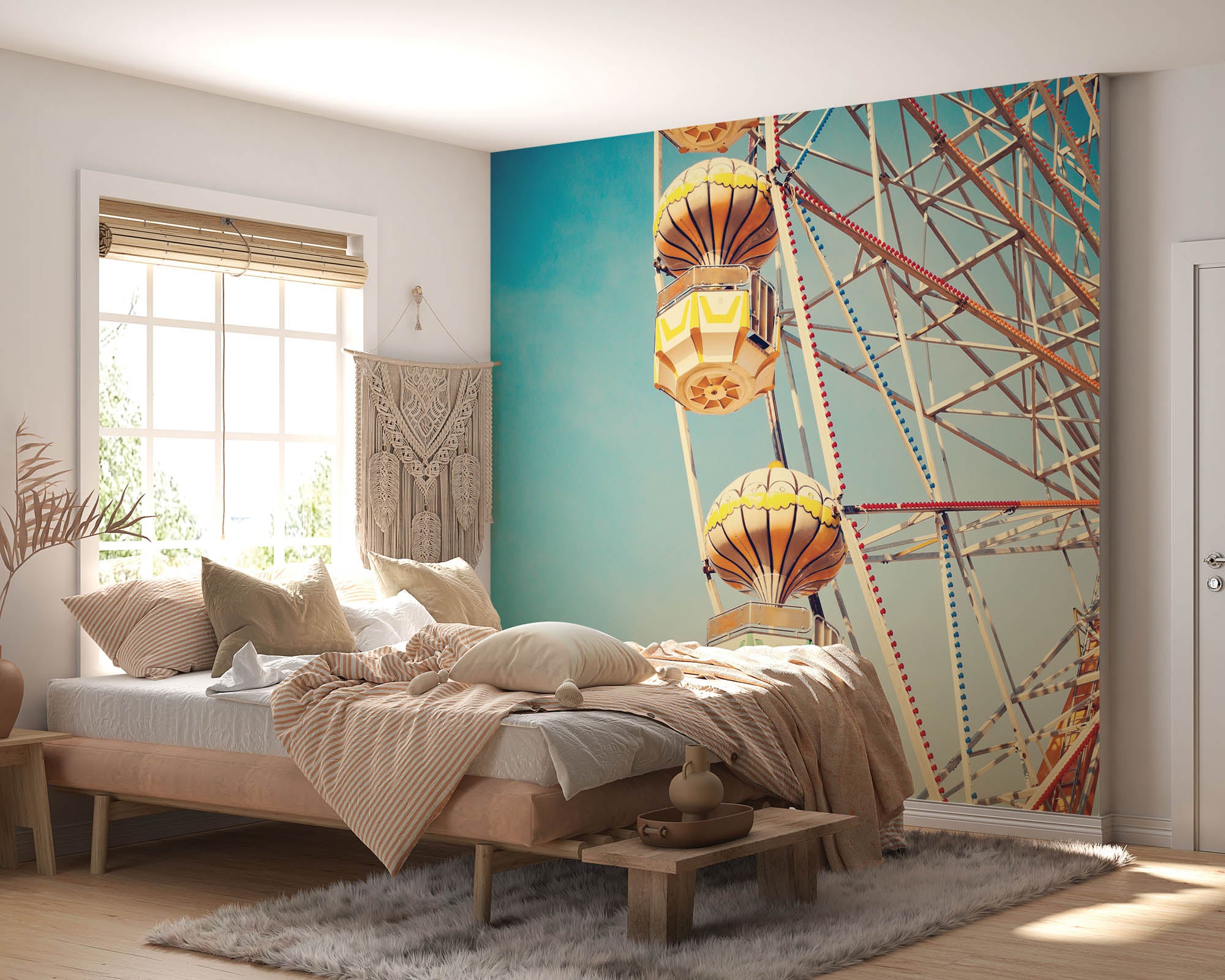 Retro reuzenrad - LW00411 Fotobehang