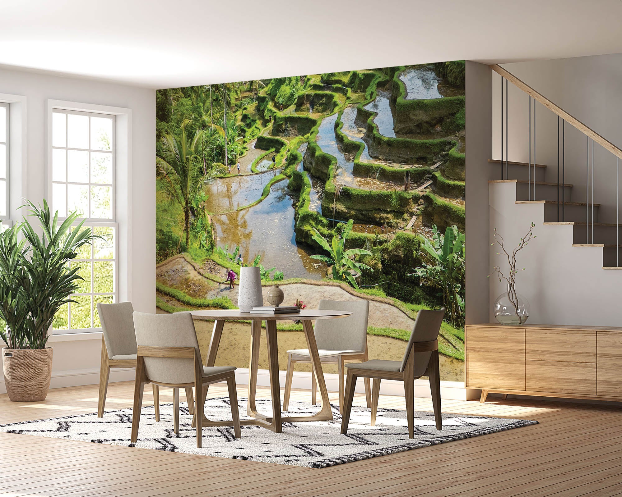 Rijstvelden en theeplantages - LW00087 Fotobehang