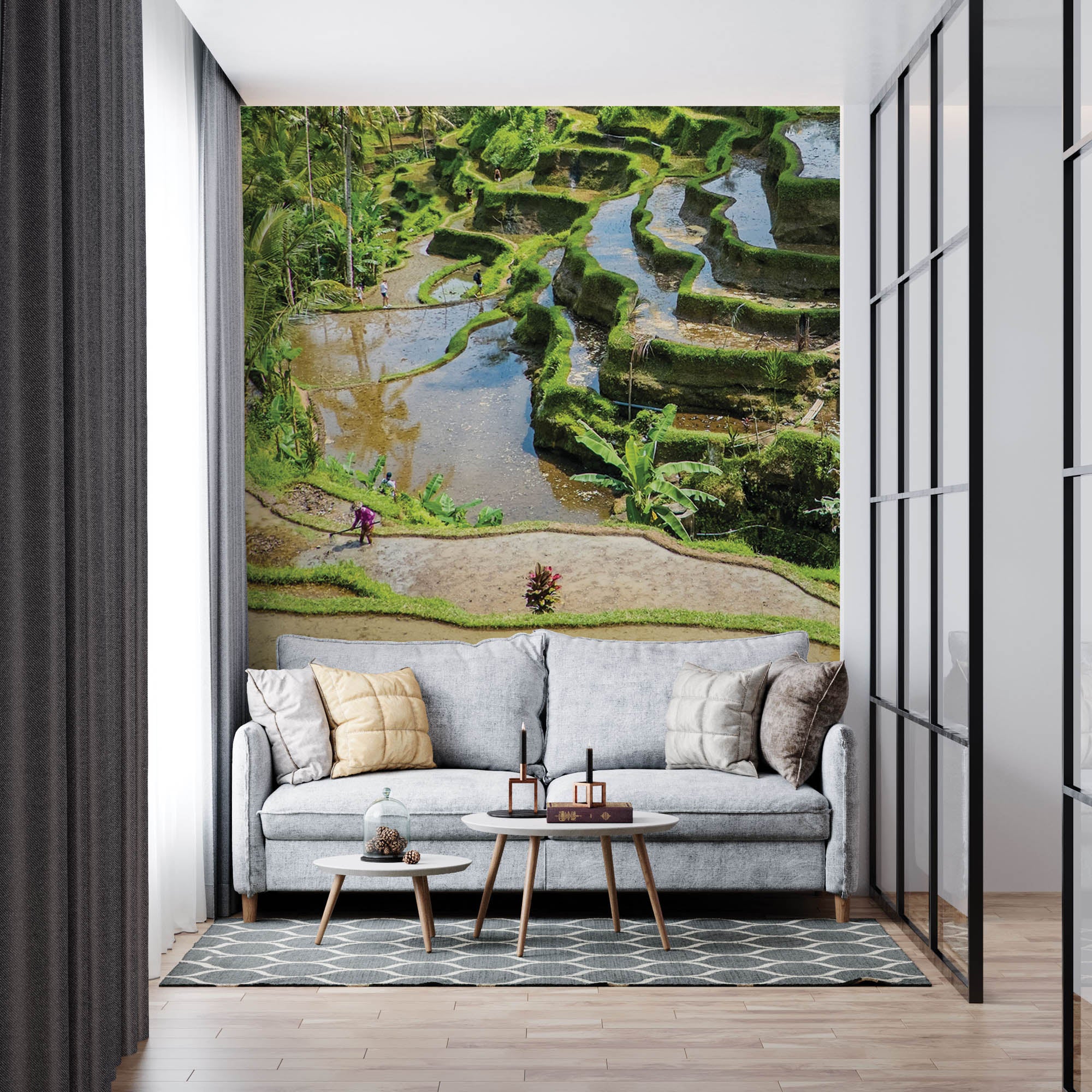 Rijstvelden en theeplantages - LW00087 Fotobehang