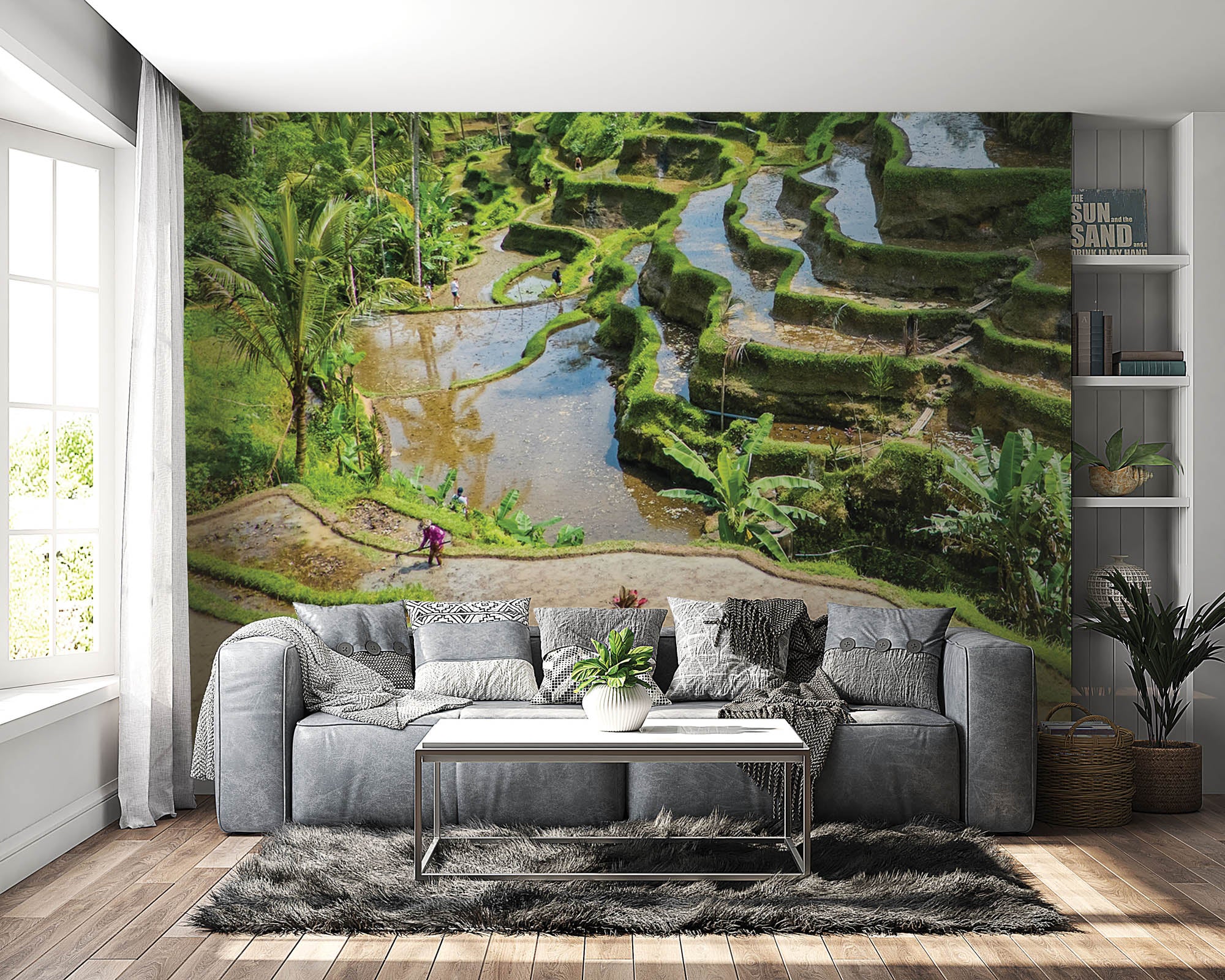 Rijstvelden en theeplantages - LW00087 Fotobehang