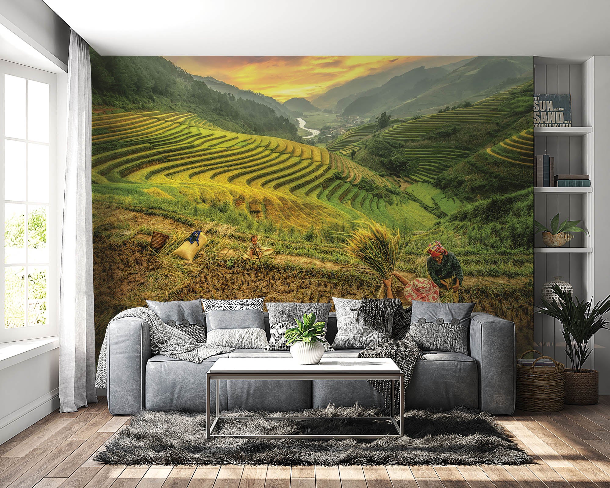 Rijstvelden - LW00073 Fotobehang