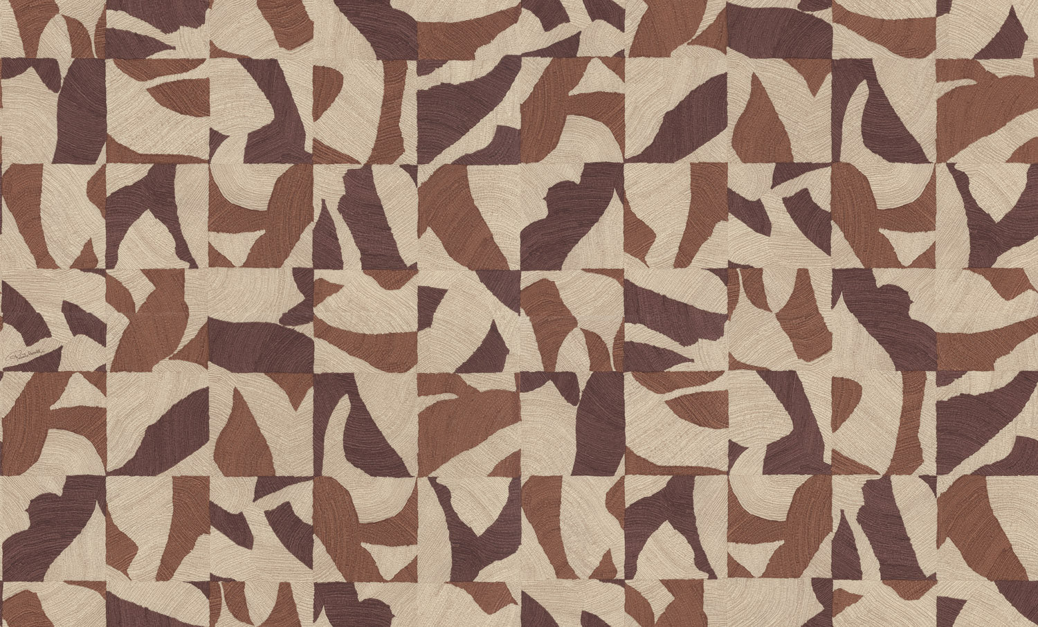 Roberto Cavalli 9 - Blok Beige/Bruin - 21061 Behang