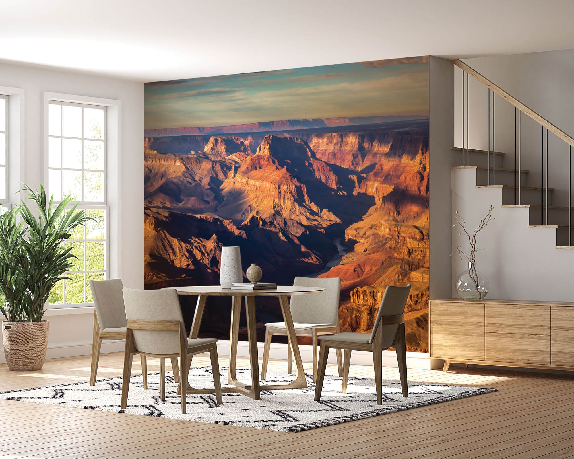 Rotsformaties met rivier - LW00148 Fotobehang