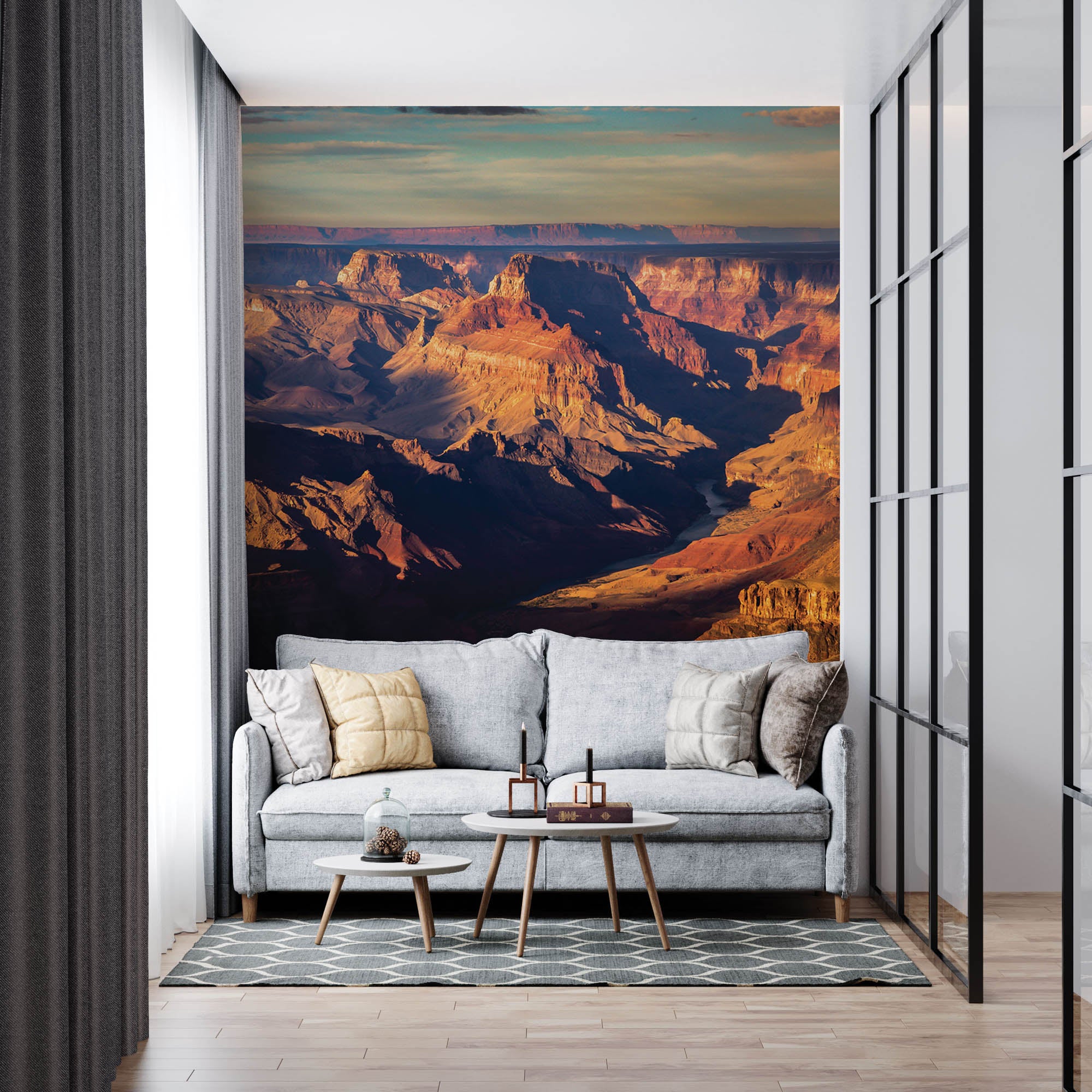 Rotsformaties met rivier - LW00148 Fotobehang