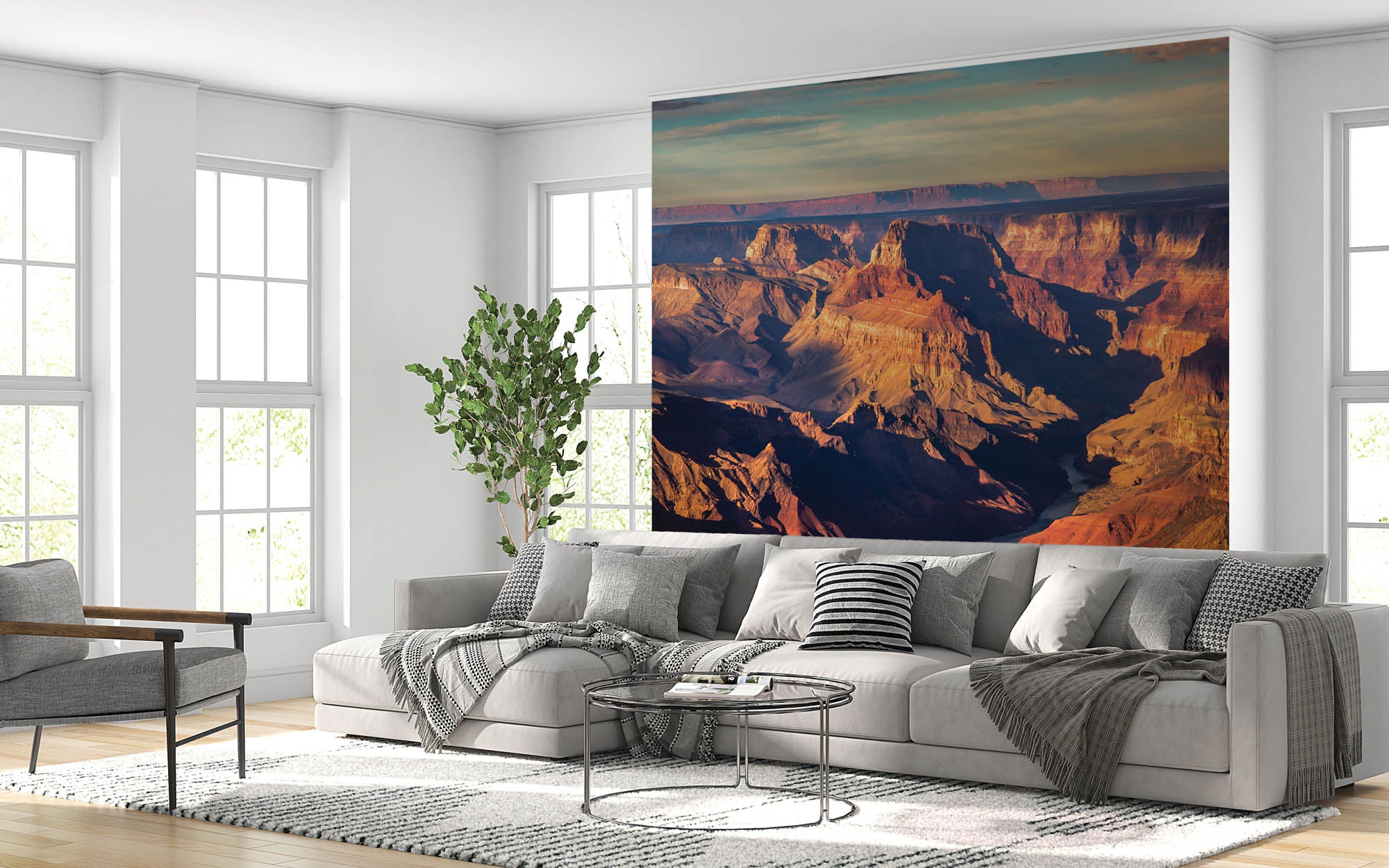 Rotsformaties met rivier - LW00148 Fotobehang