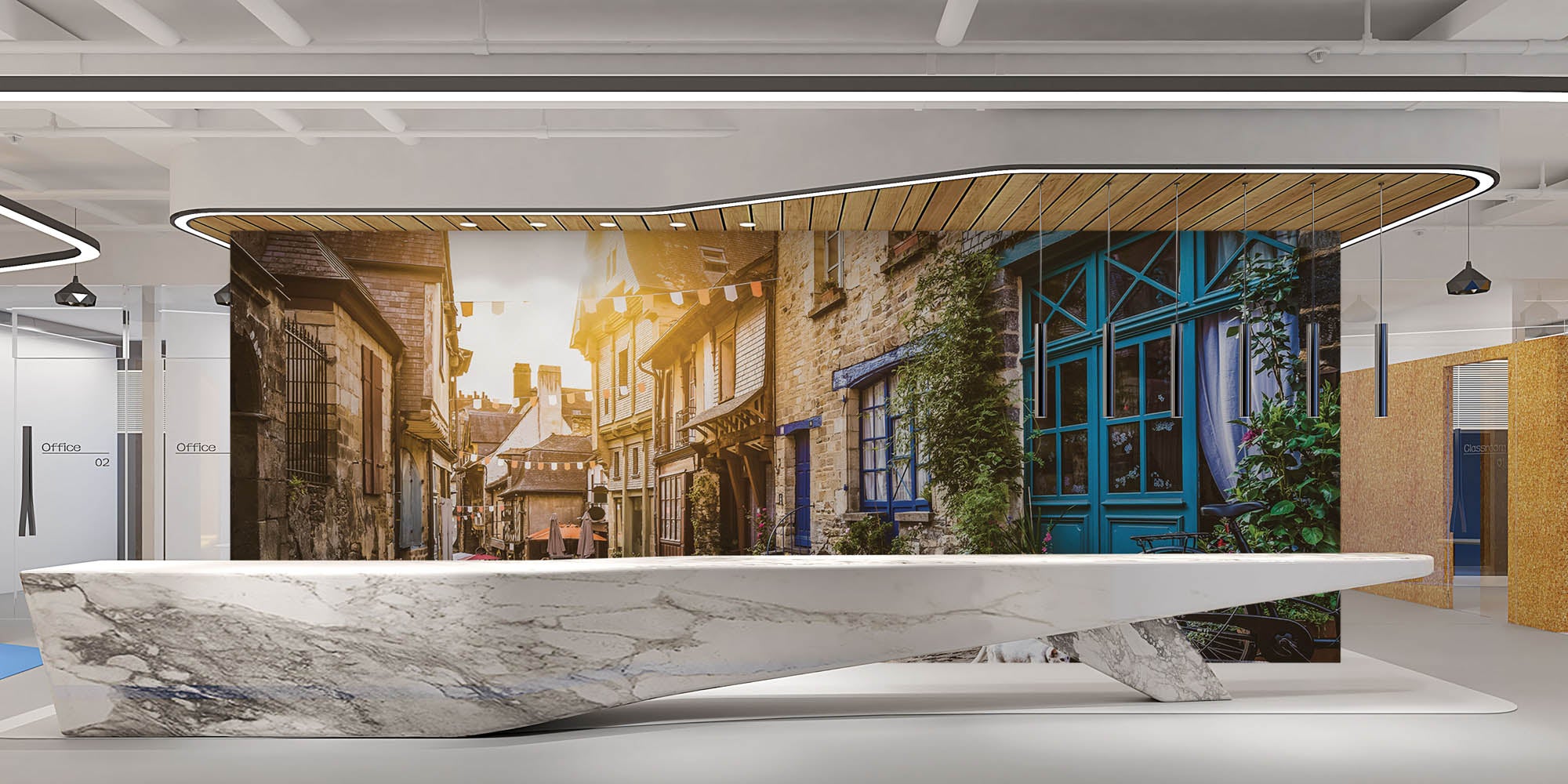 Rustiek steegje - LW00365 Fotobehang