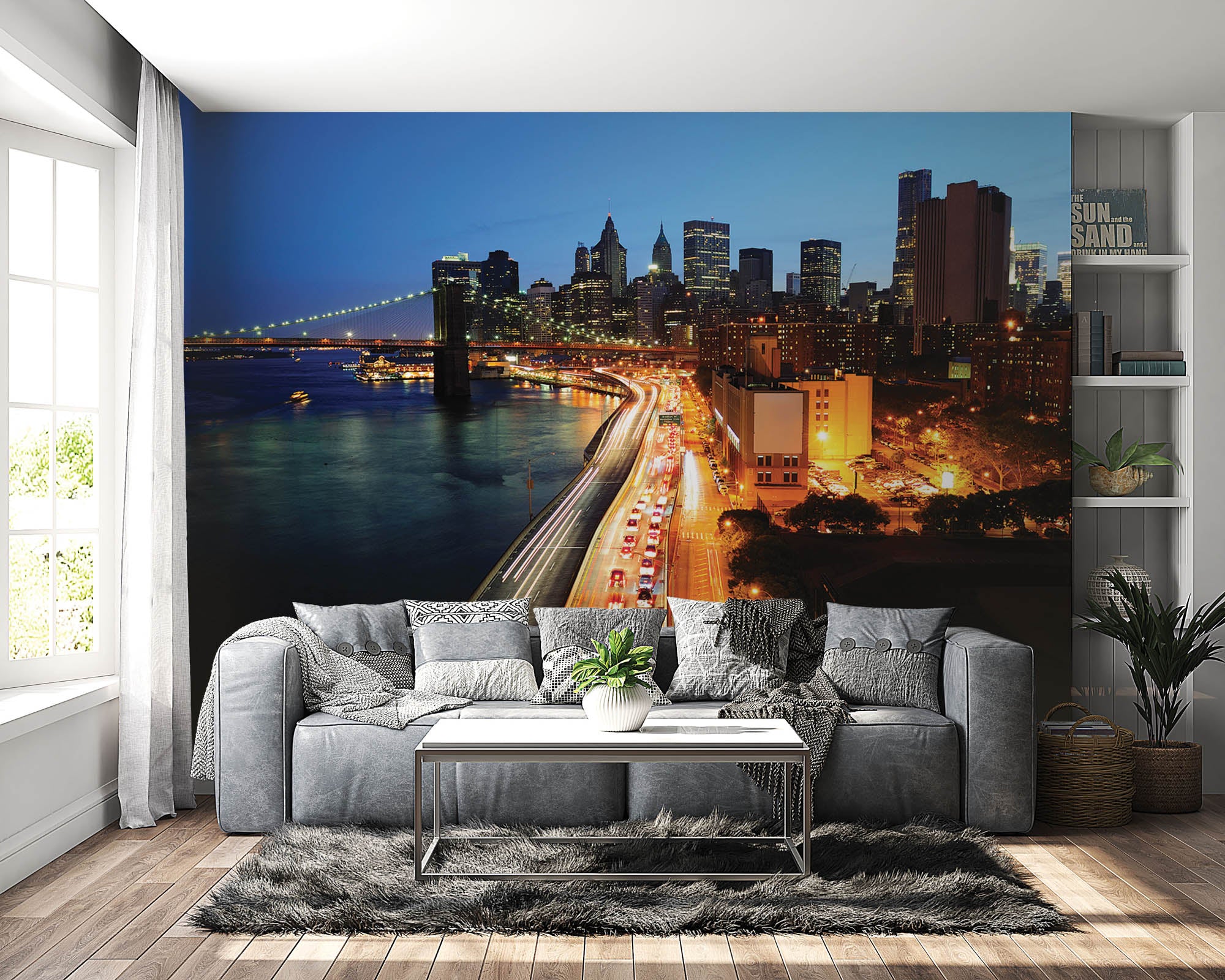 Schemering skyline Manhattan - LW00303 Fotobehang