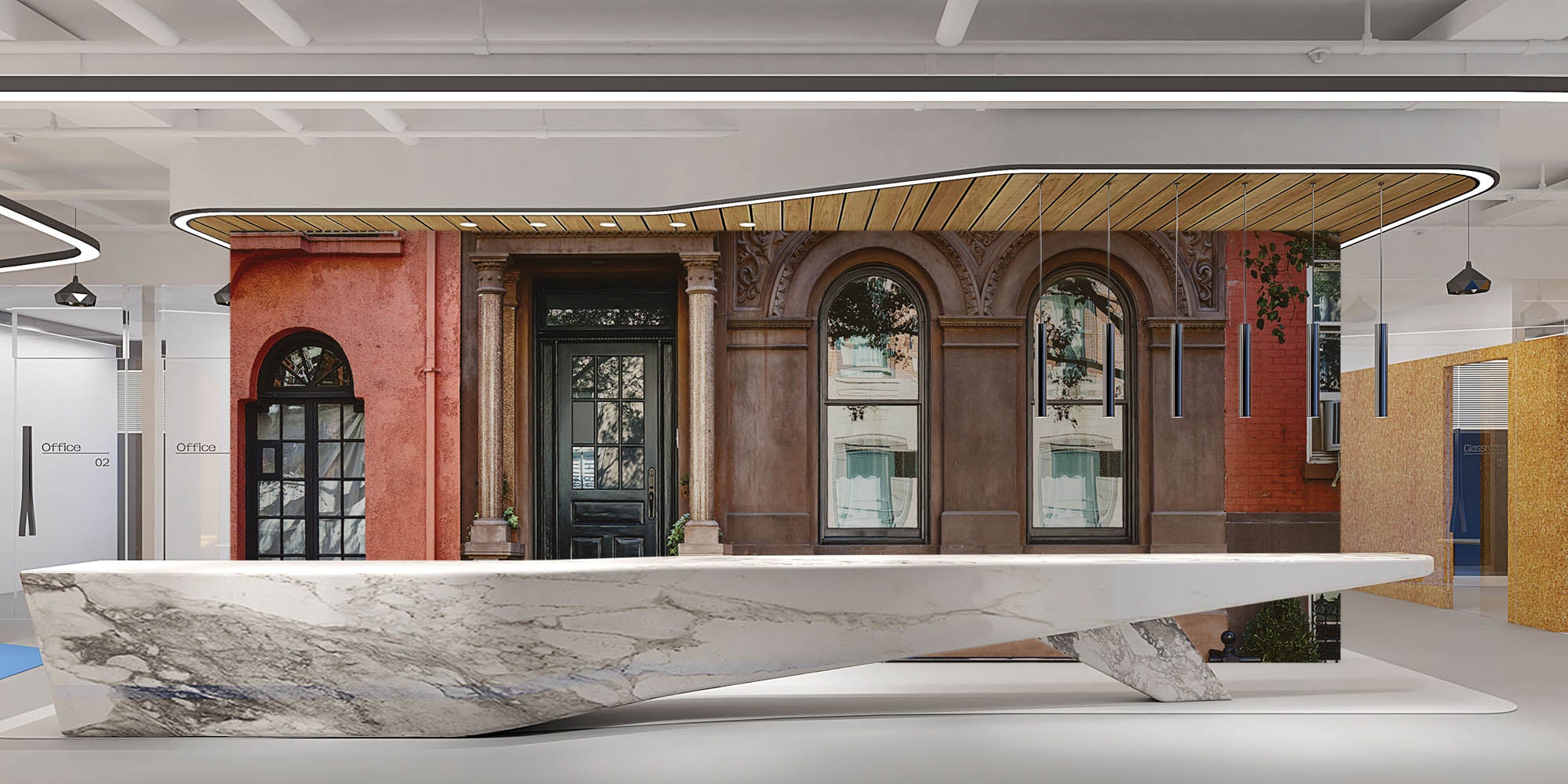 Sierlijk gebouw - LW00367 Fotobehang