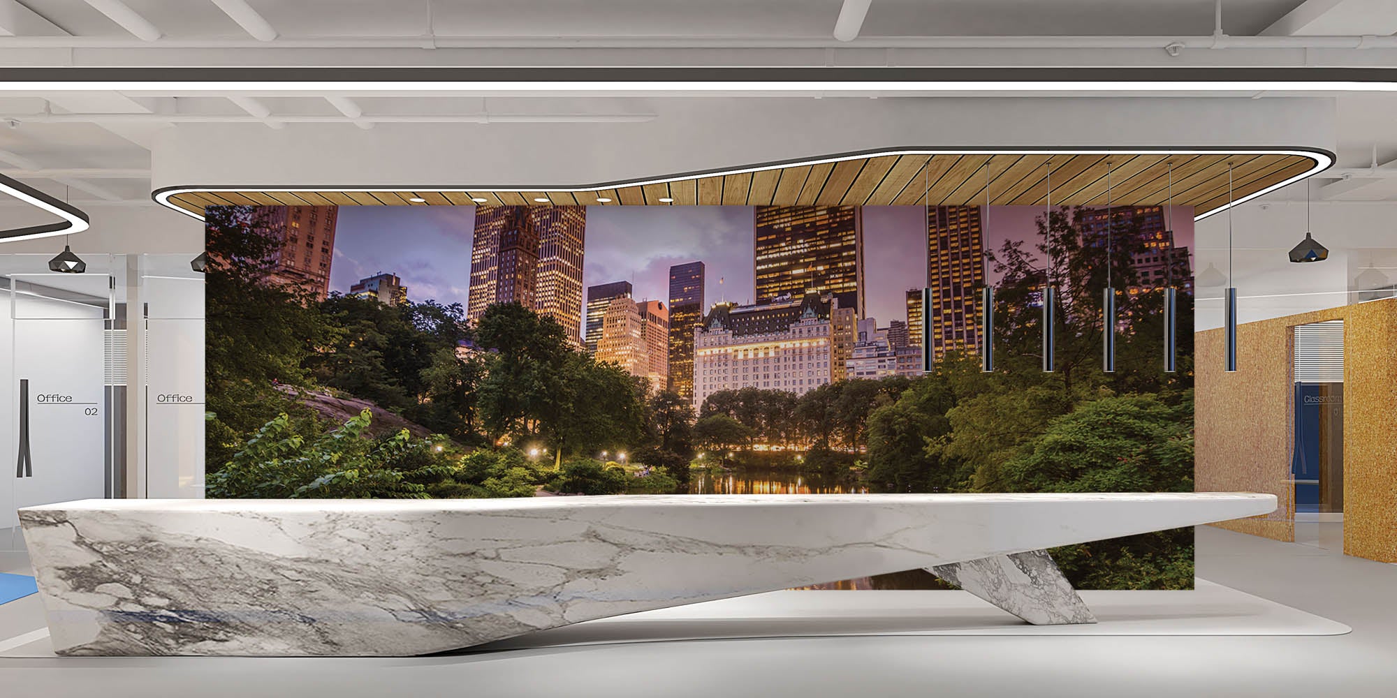 Stadspark Central Park - LW00327 Fotobehang