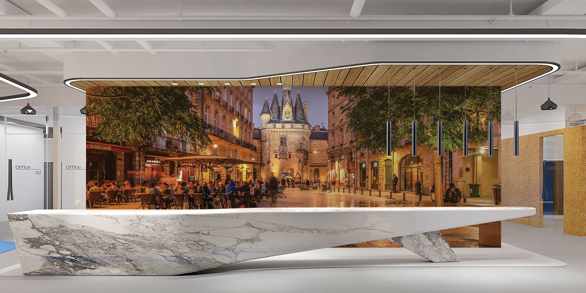 Stadspoort Porte Cailhau - LW00387 Fotobehang