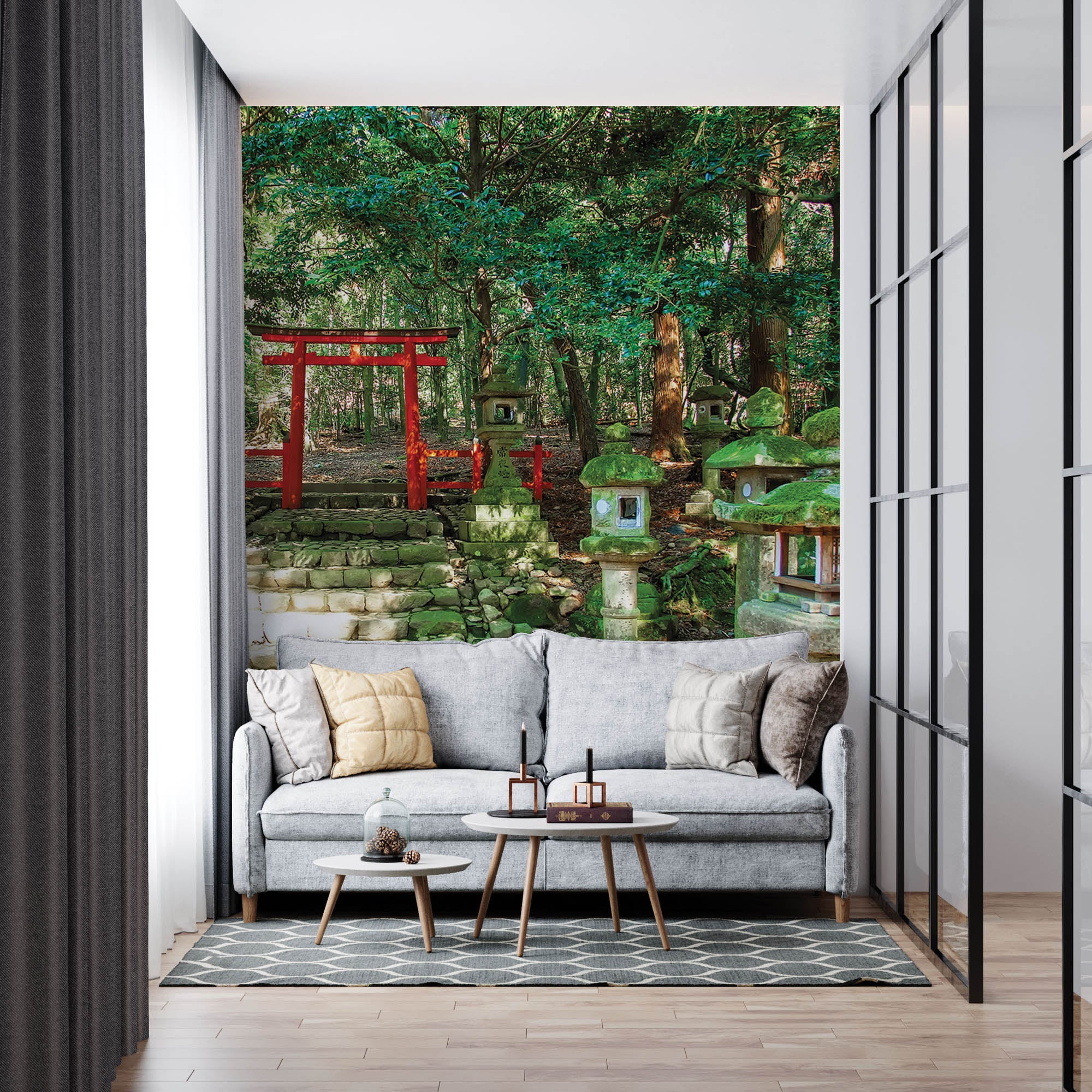 Stenen lantaarns - LW00052 Fotobehang