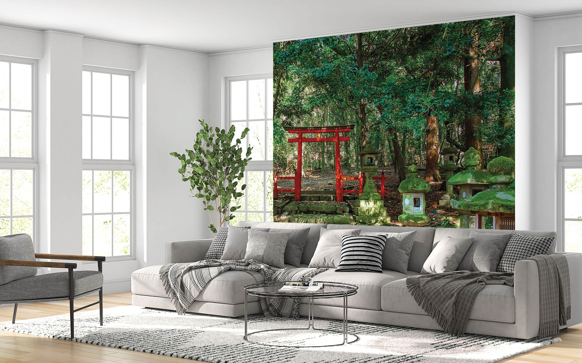 Stenen lantaarns - LW00052 Fotobehang