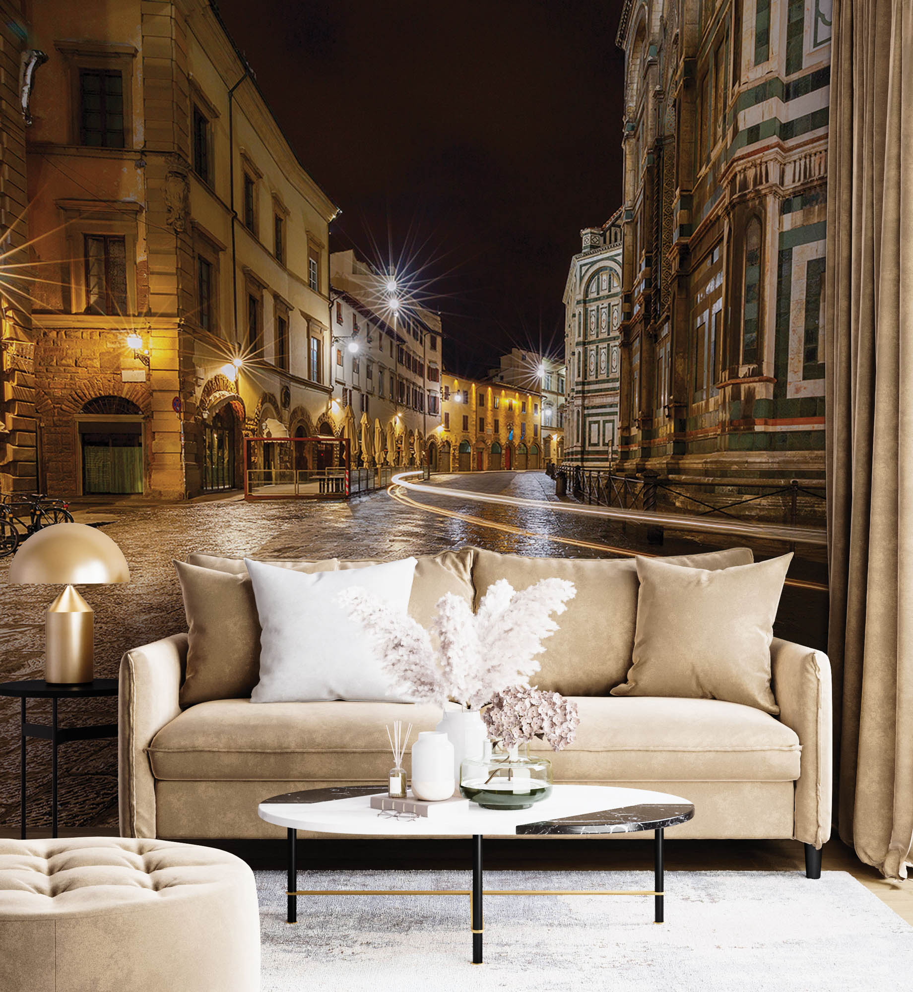 Straat in Florence - LW00384 Fotobehang