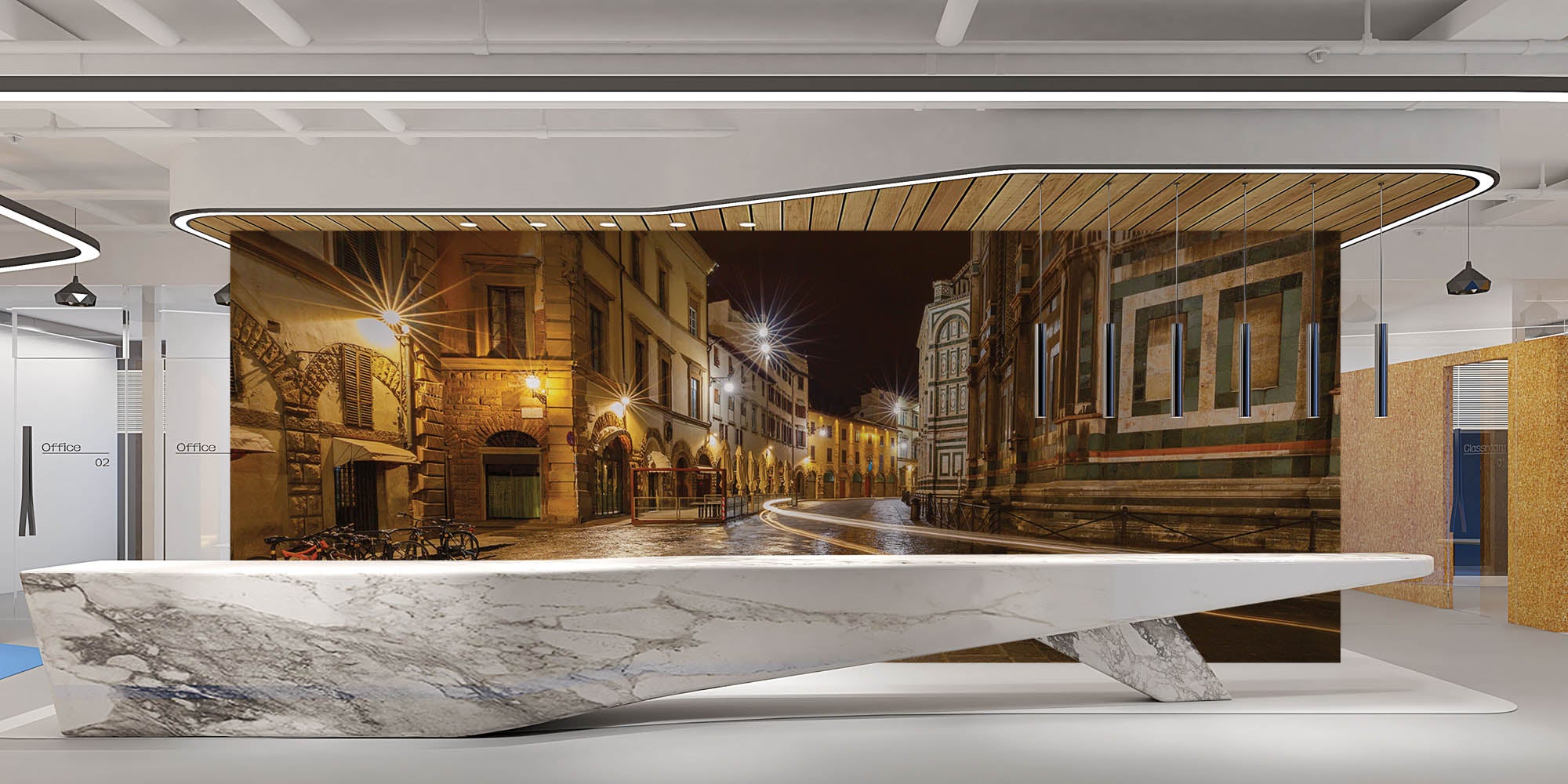 Straat in Florence - LW00384 Fotobehang