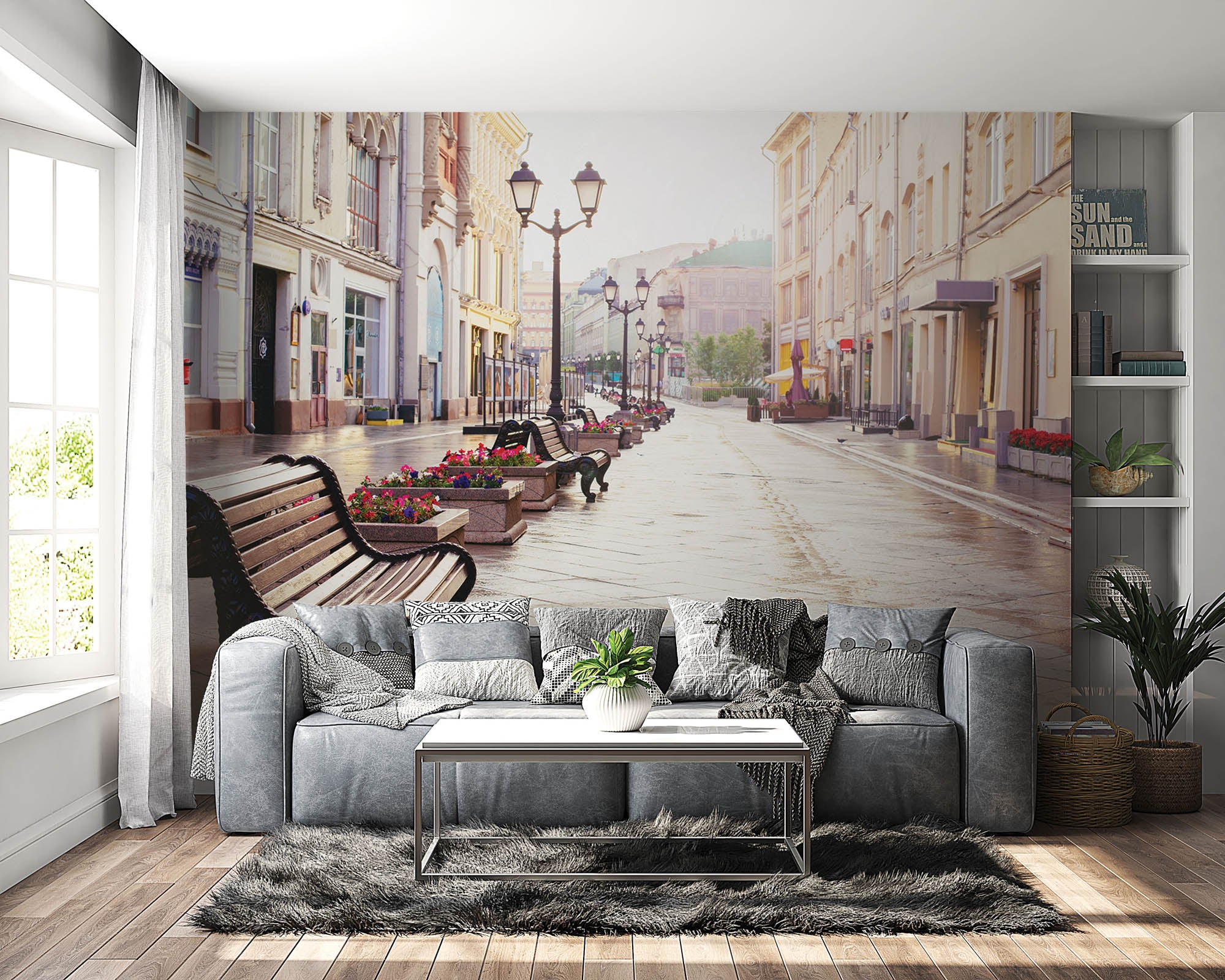 Straat in Moskou - LW00375 Fotobehang