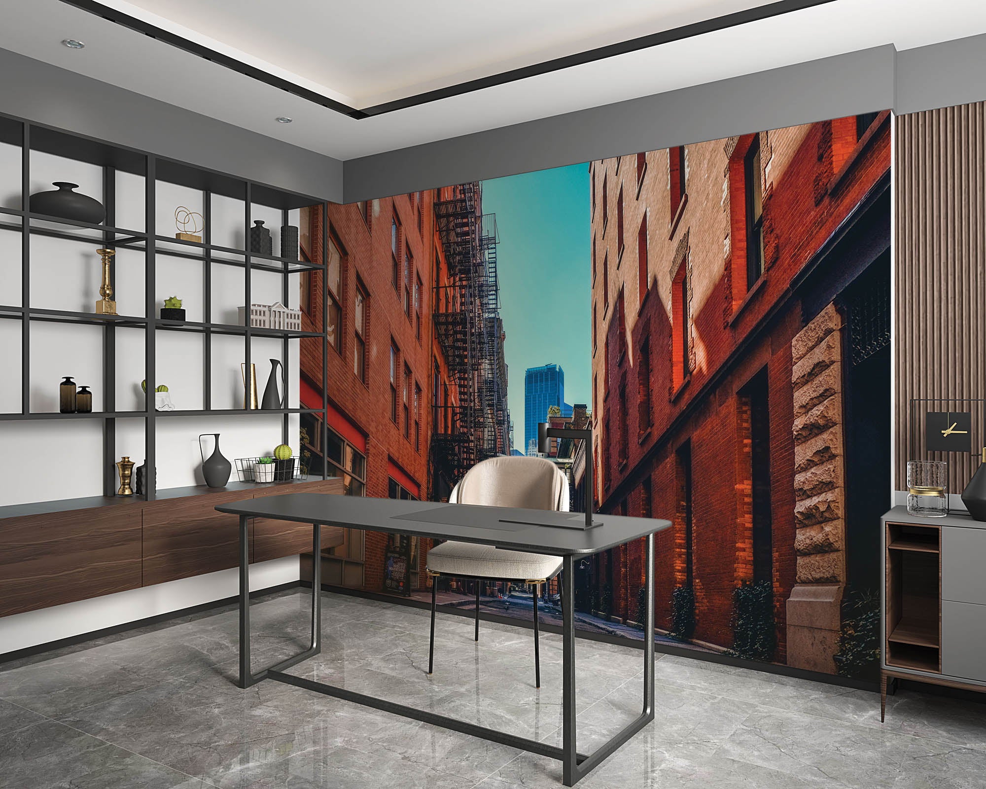 Straat Manhattan - LW00340 Fotobehang