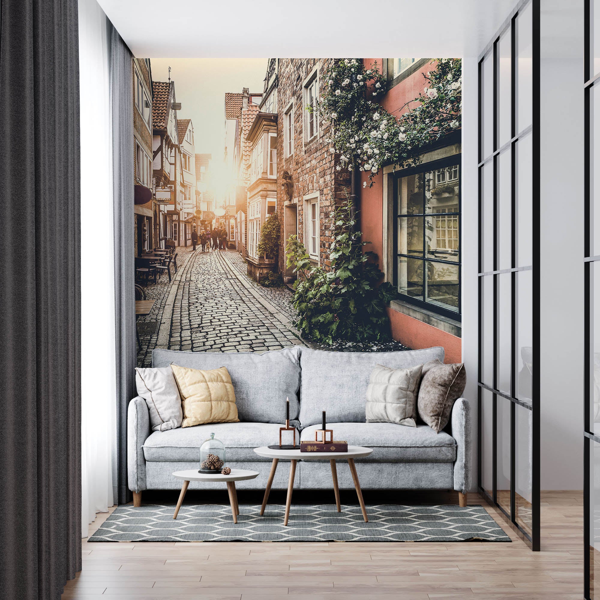 Straatje Europa - LW00355 Fotobehang