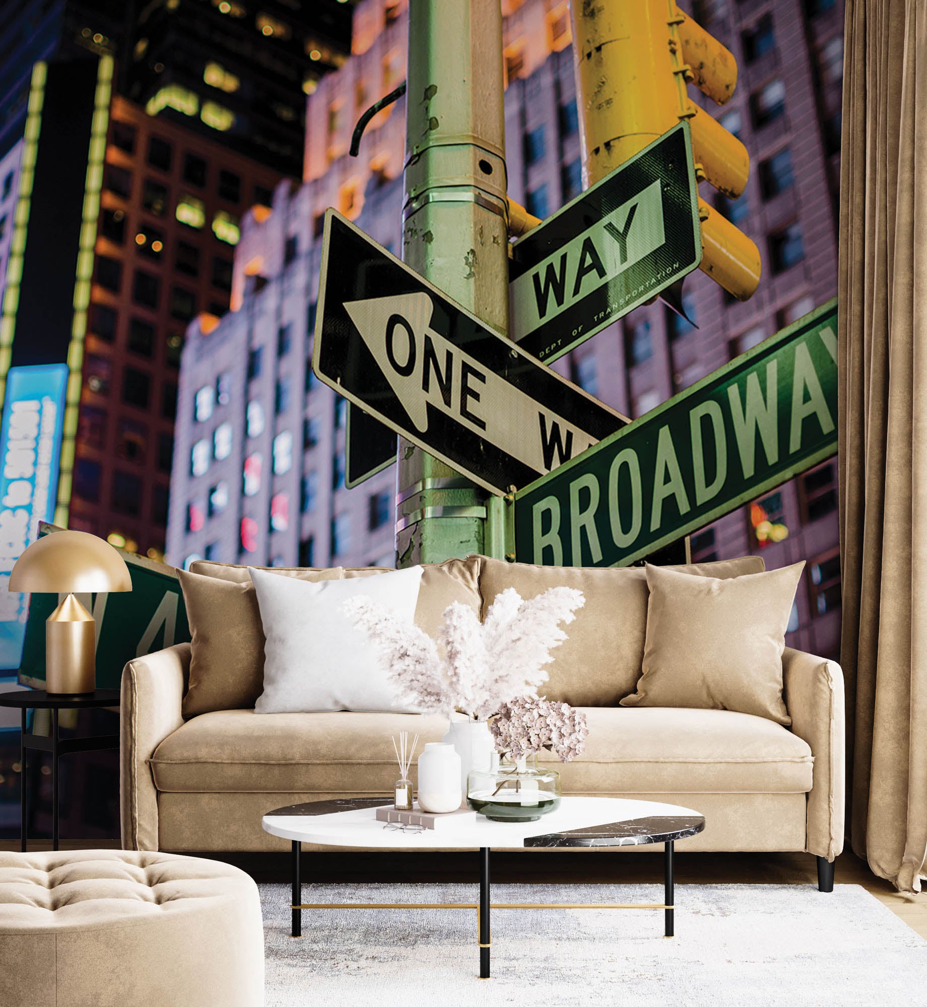 Straatnaamborden New York City - LW00339 Fotobehang