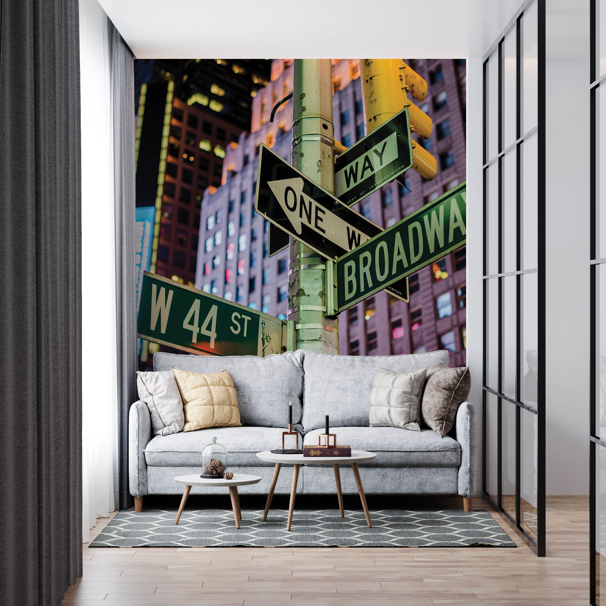 Straatnaamborden New York City - LW00339 Fotobehang