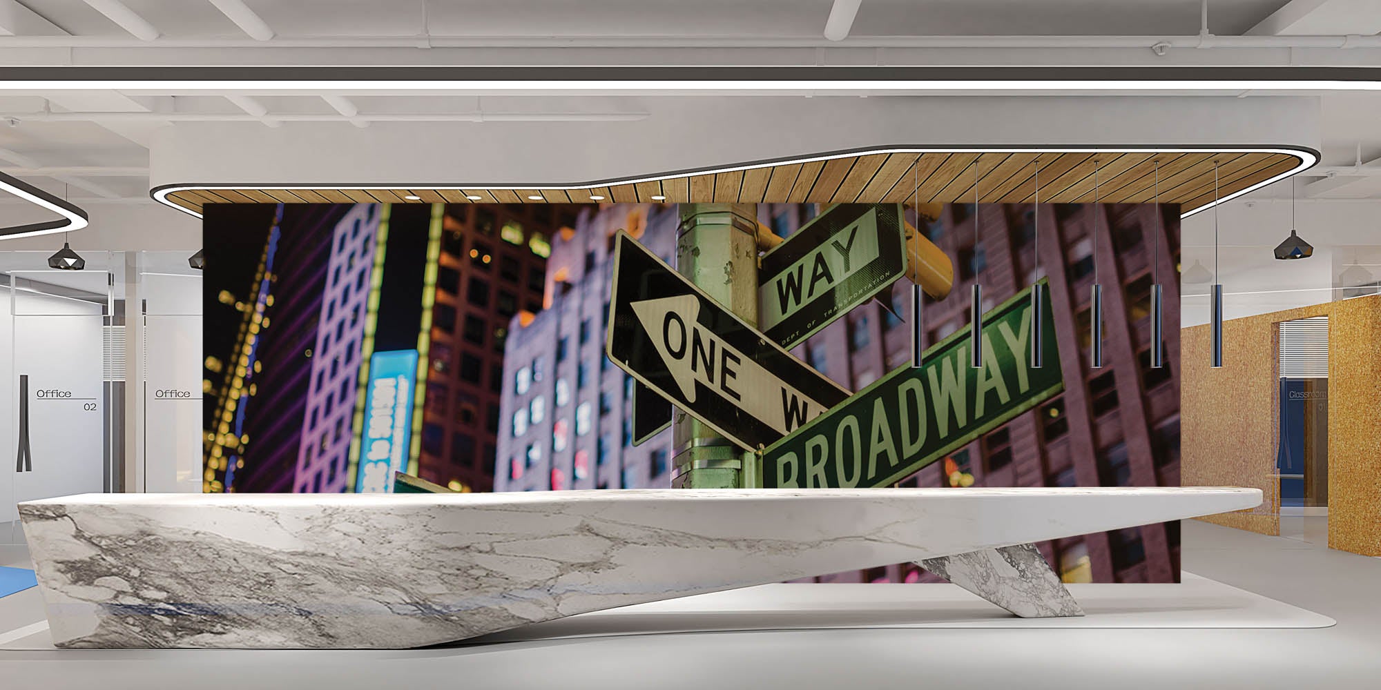 Straatnaamborden New York City - LW00339 Fotobehang