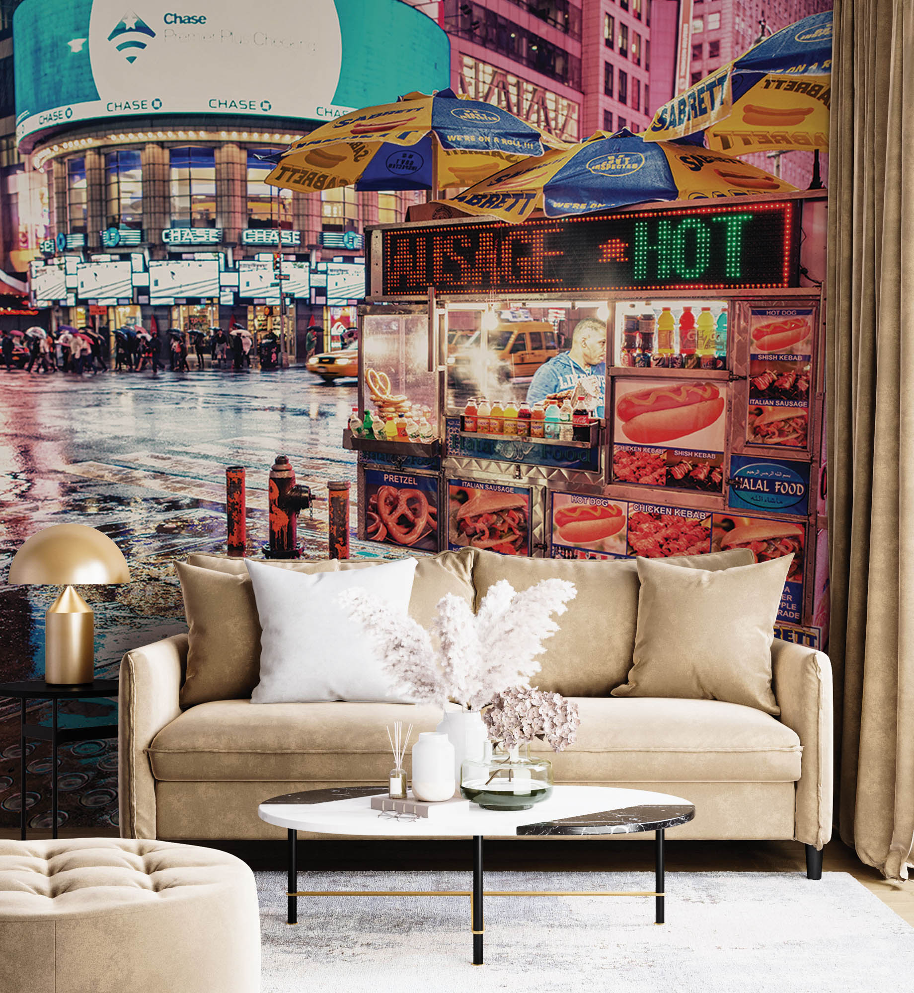 Straatverkoper New York City - LW00314 Fotobehang