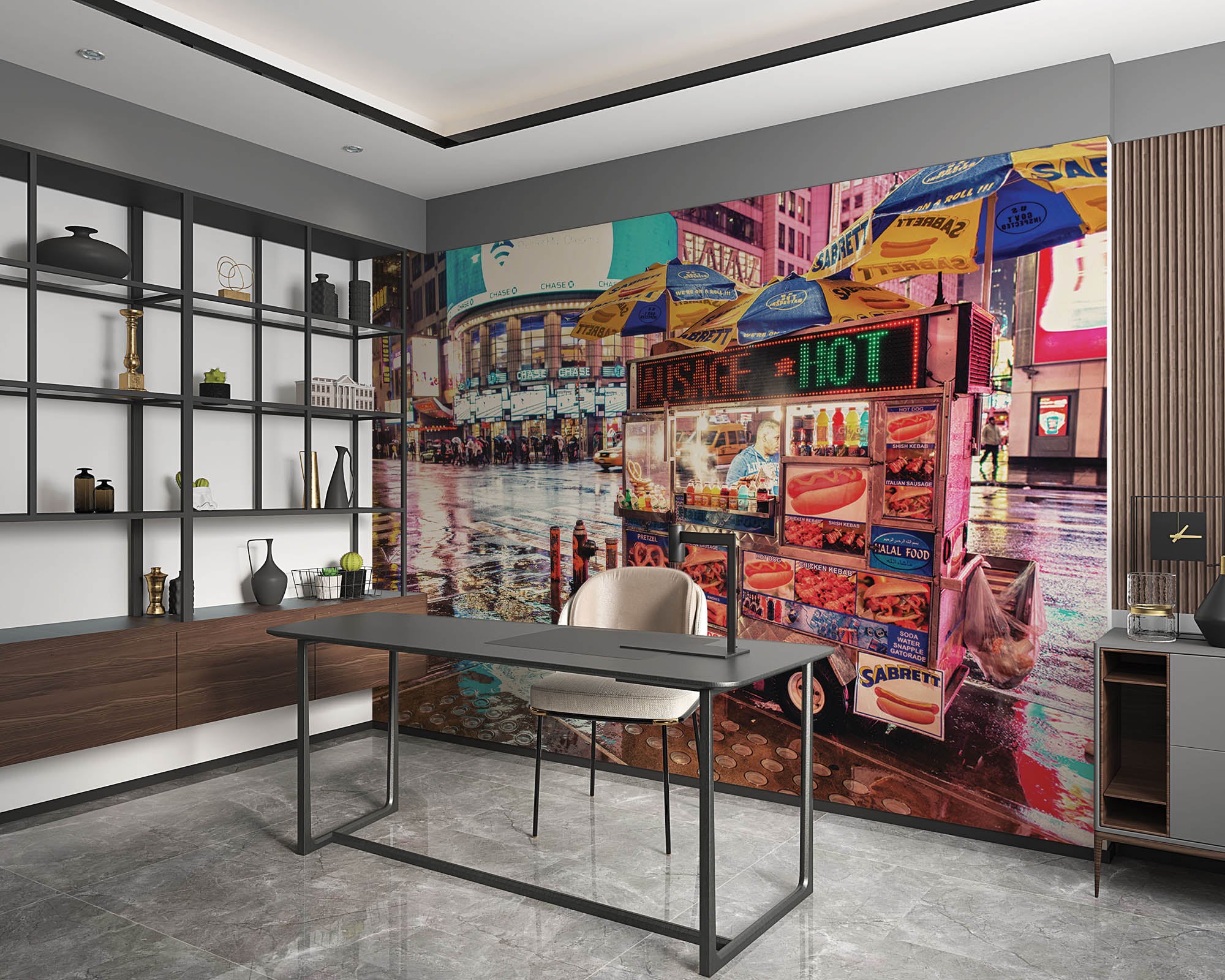 Straatverkoper New York City - LW00314 Fotobehang