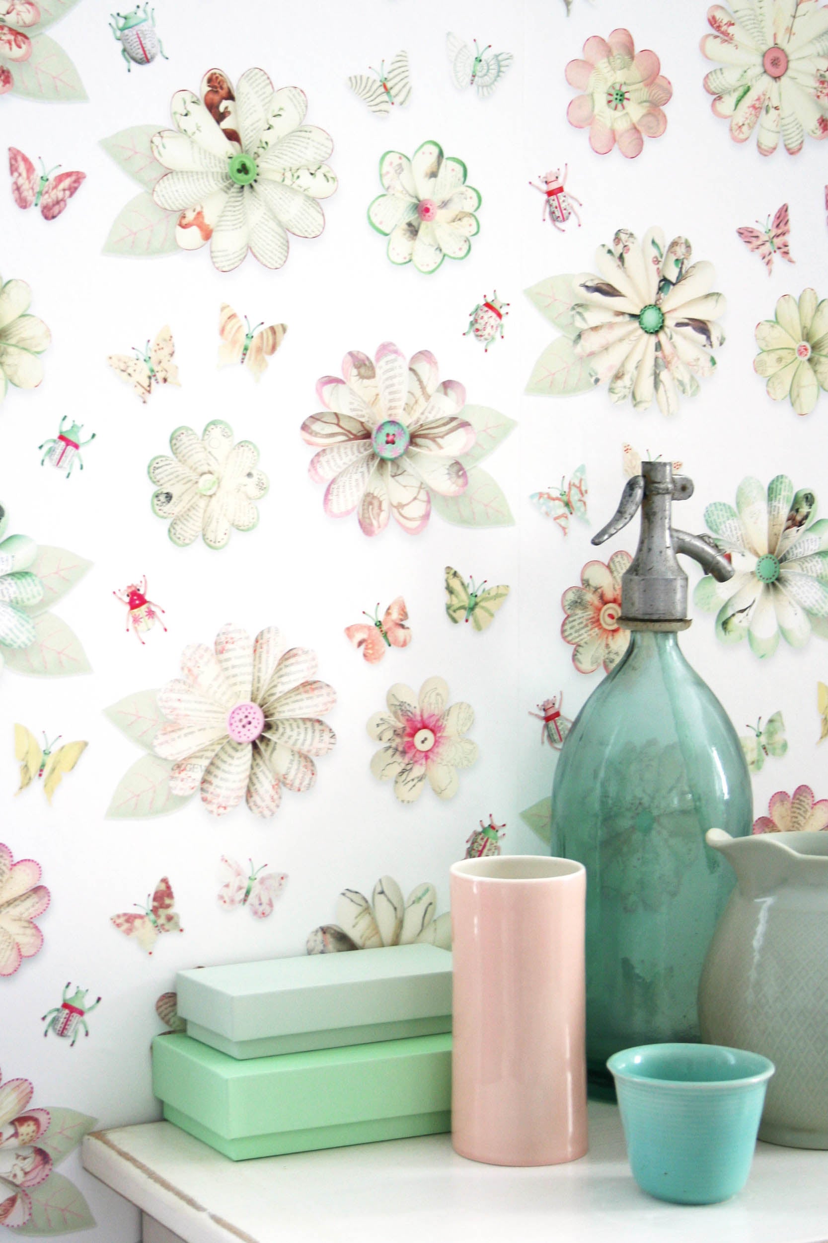 Studio Ditte Bloemen Vlinders En Kevertjes Behang