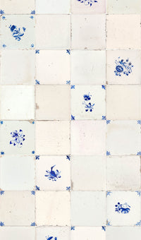 Studio Ditte Botanisch Tegeltjes Donkerblauw
