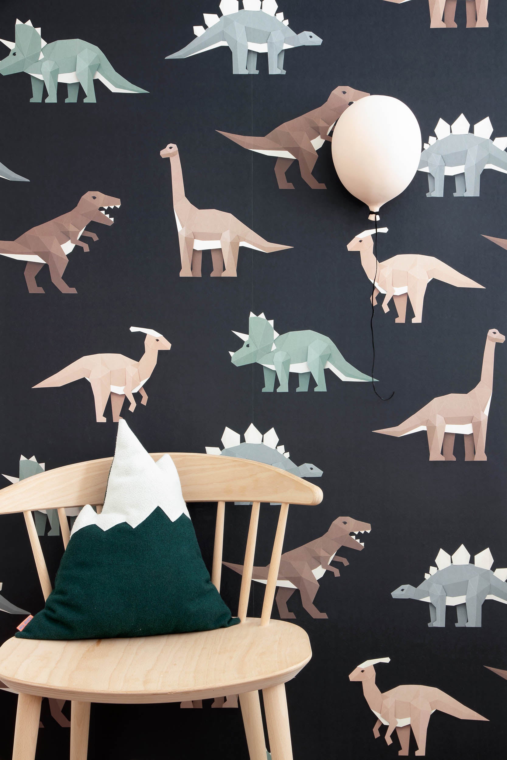 Studio Ditte Dinosaurus Donker Behang