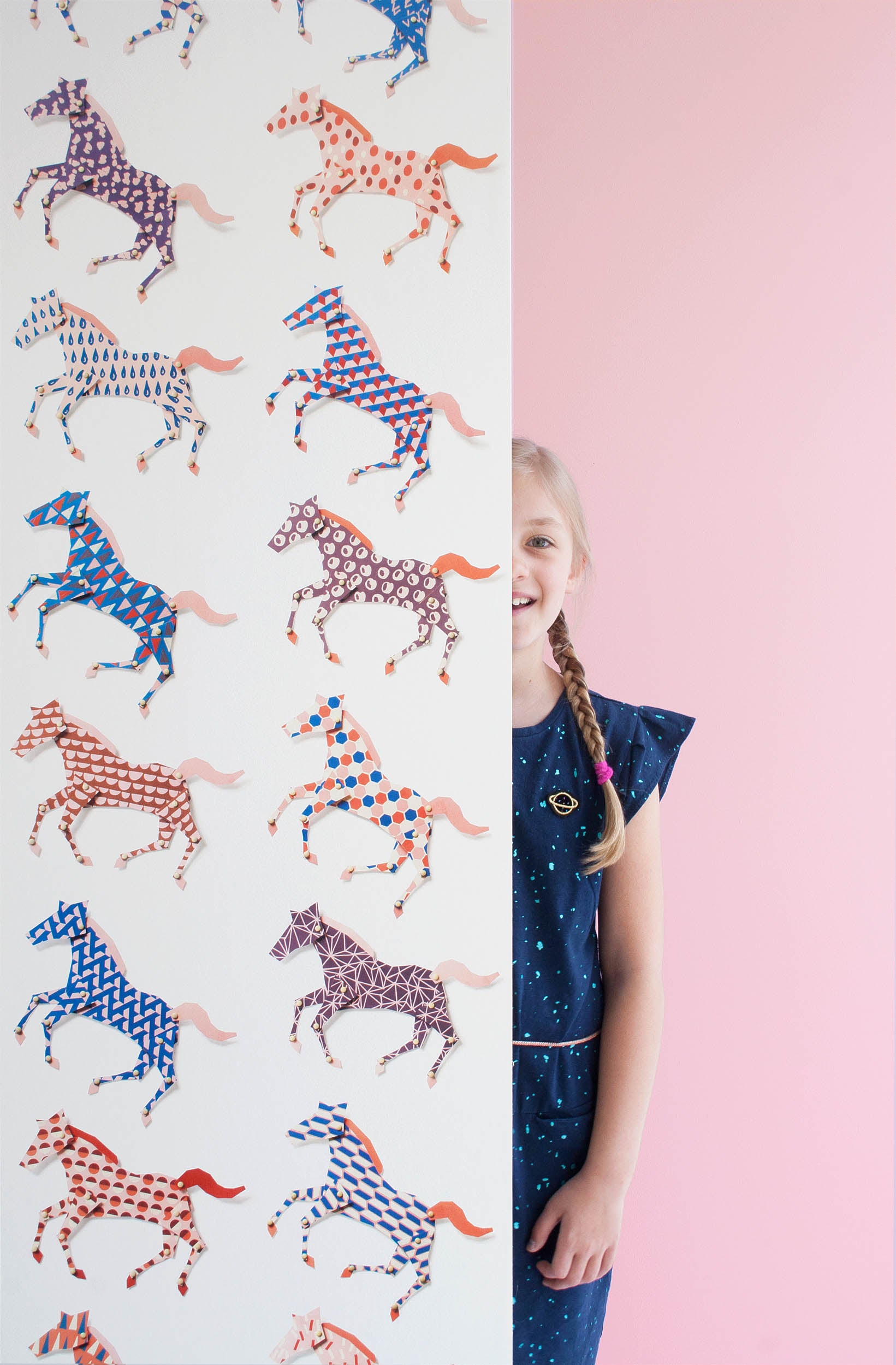 Studio Ditte Paarden Rennende Paarden Behang