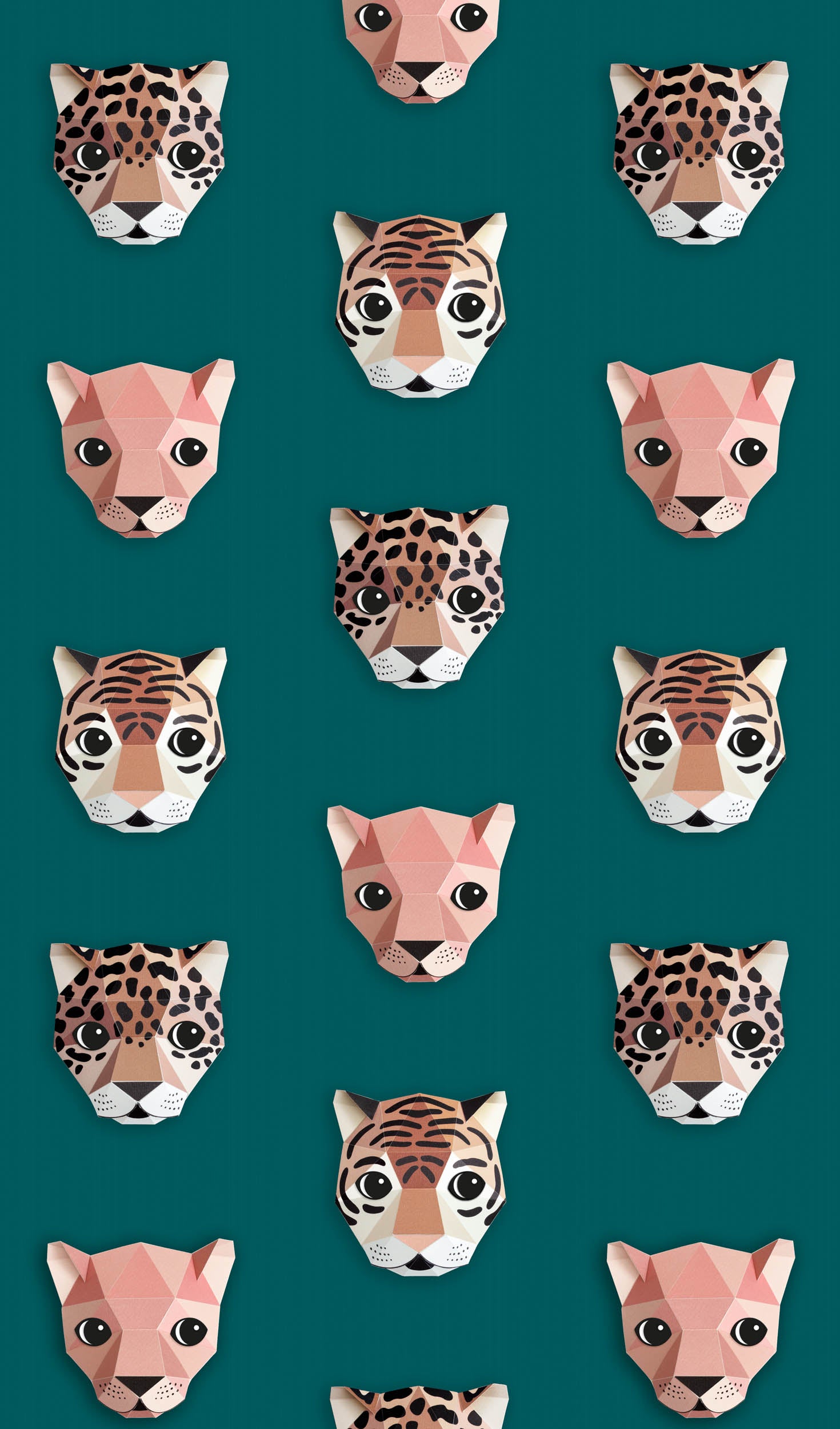 Studio Ditte Panthera Groen Behang