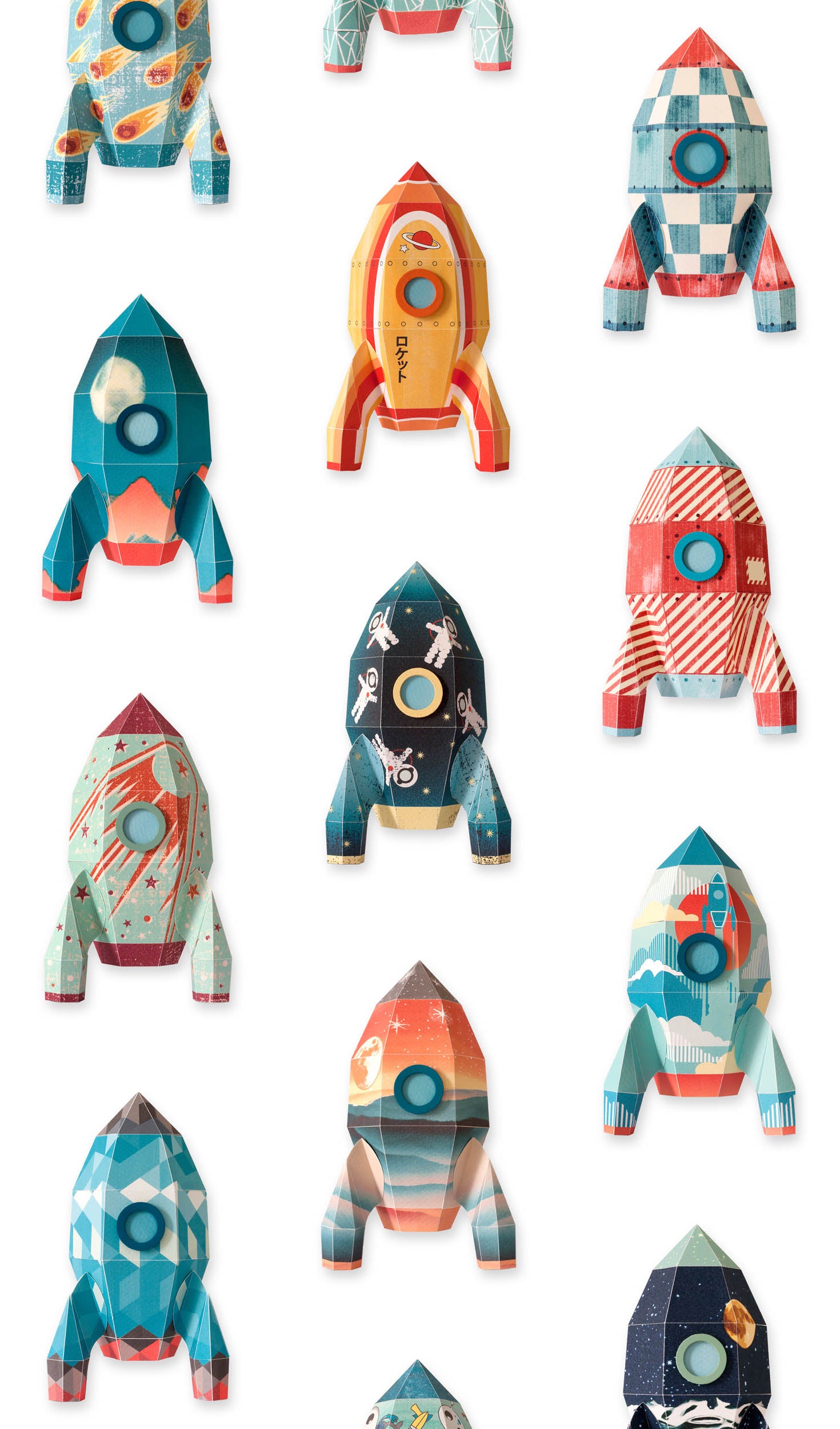 Studio Ditte Raket Old School Behang